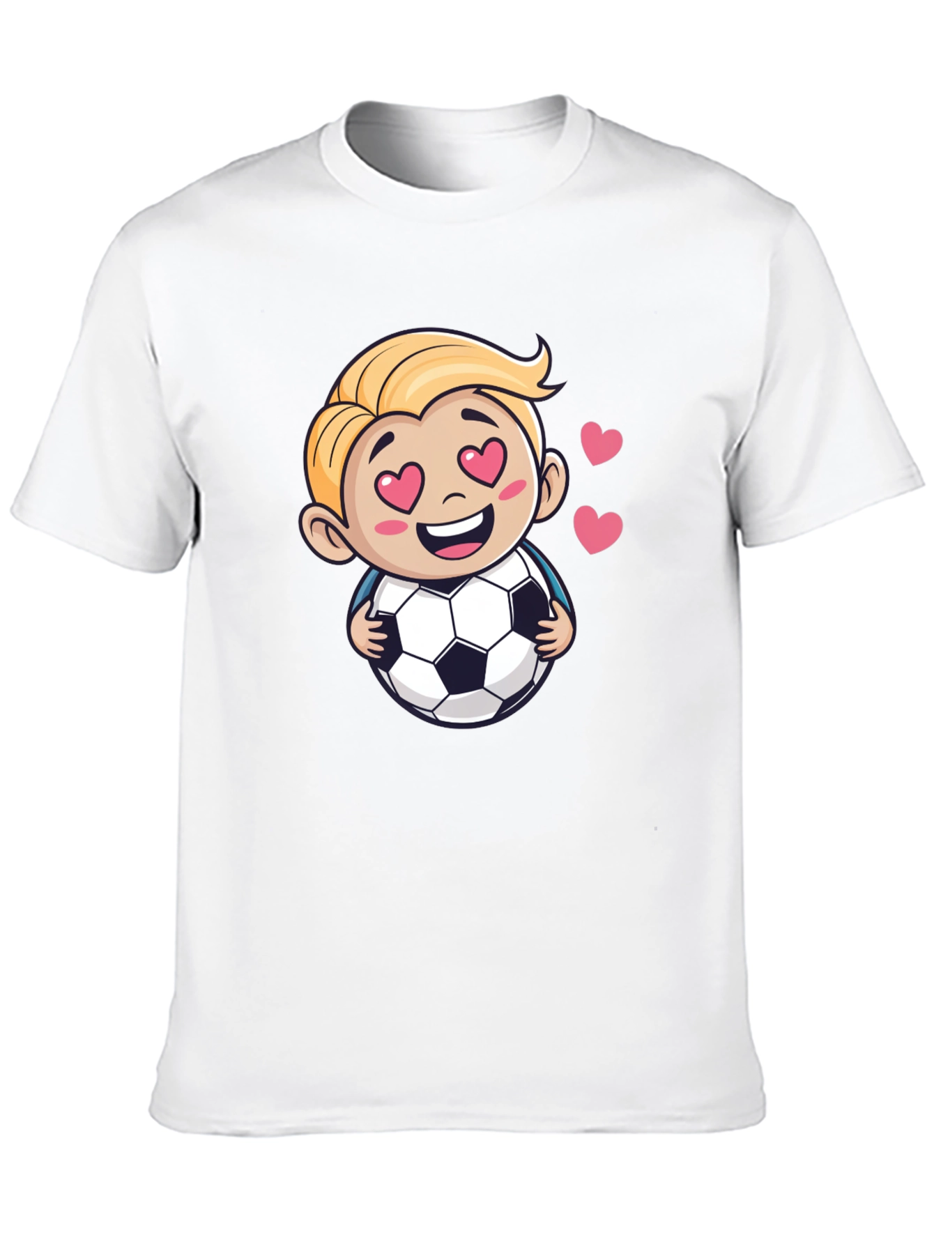 Soccer Love T-Shirt - Cute Cartoon Graphic Tee