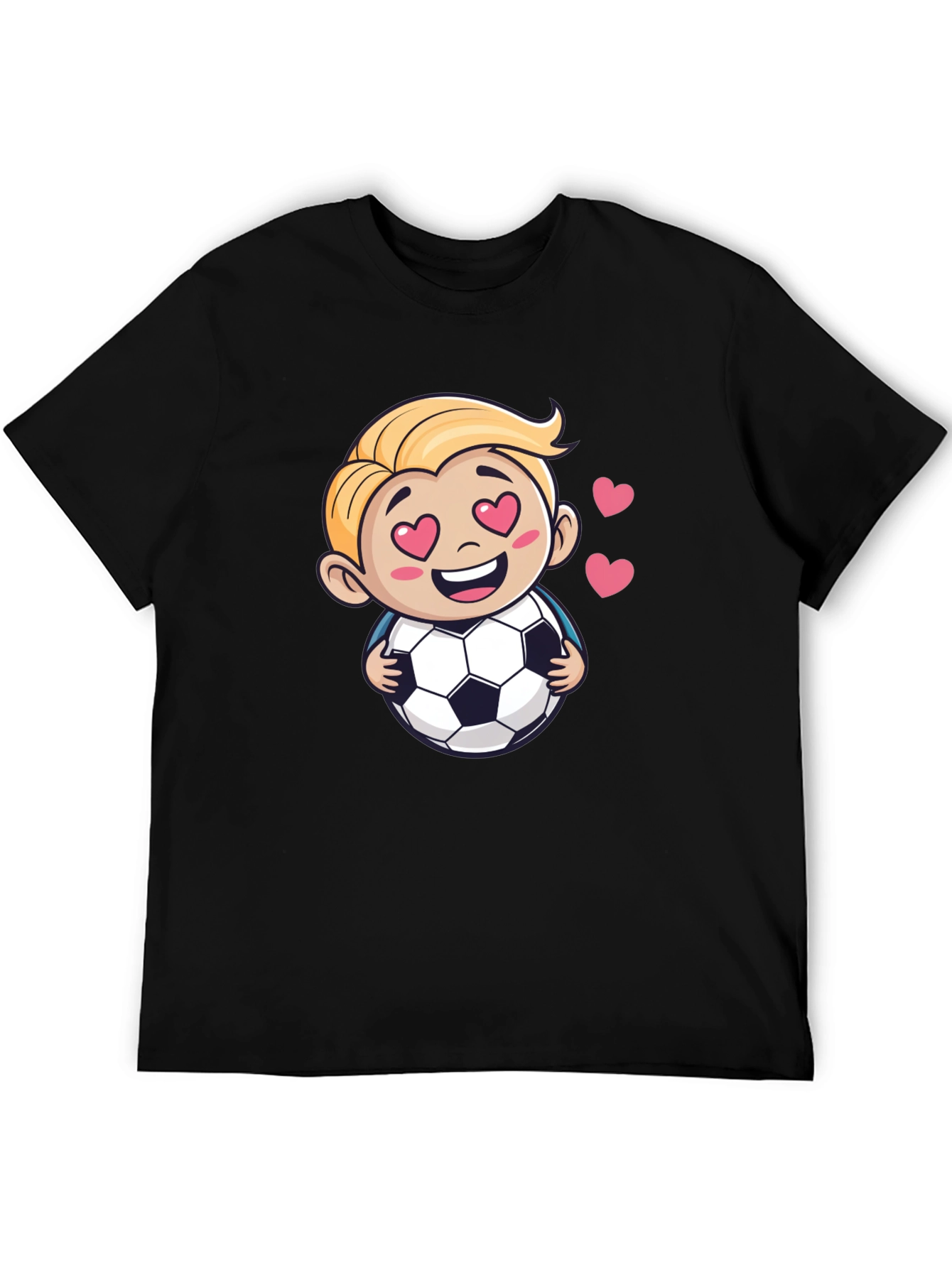 Soccer Love T-Shirt - Cute Cartoon Graphic Tee