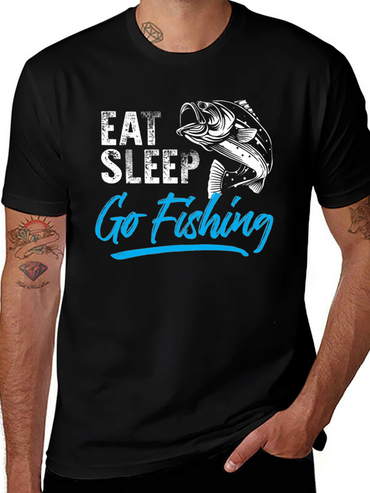 Eat Sleep Go Fishing T-Shirt - Angler Gift