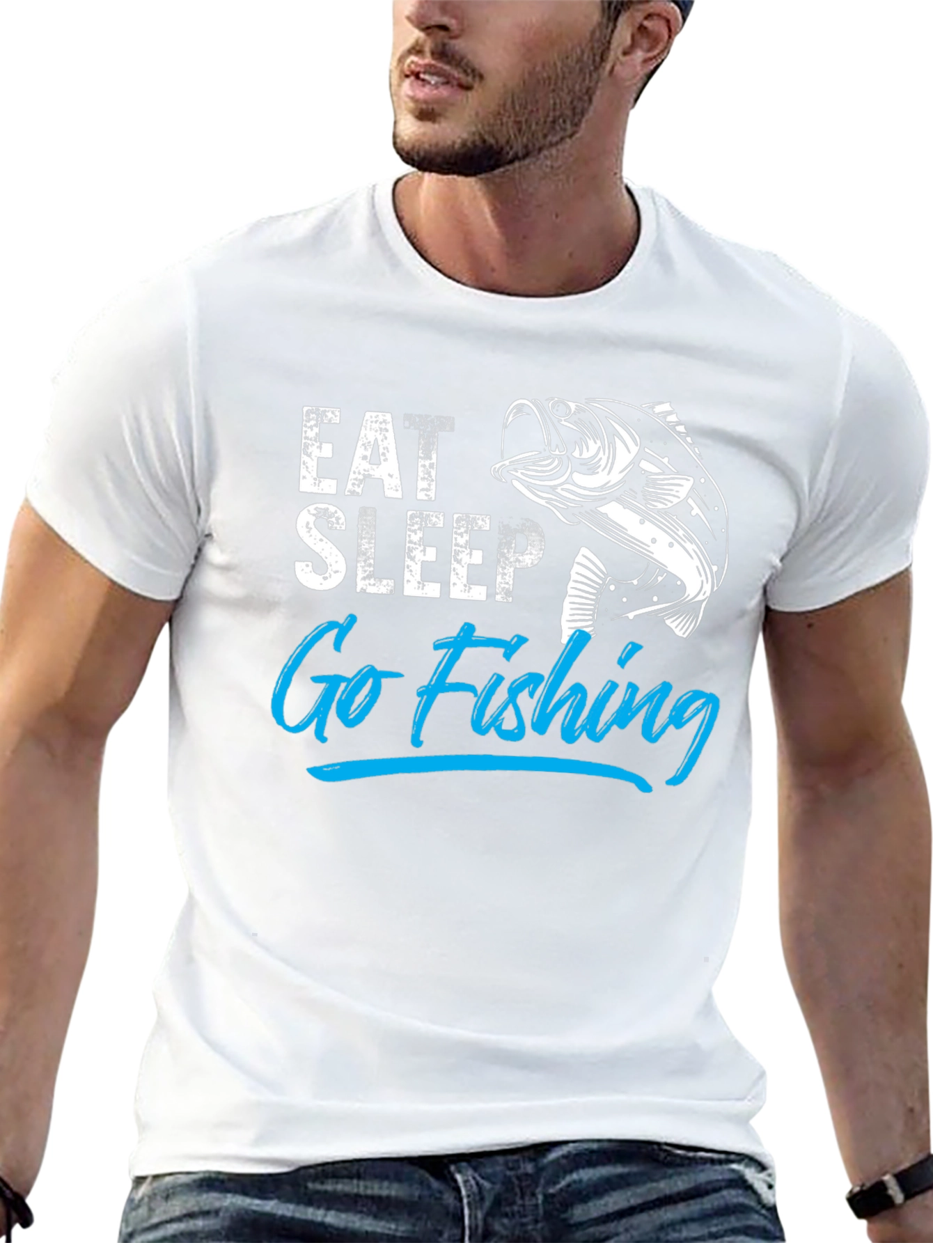 Eat Sleep Go Fishing T-Shirt - Angler Gift