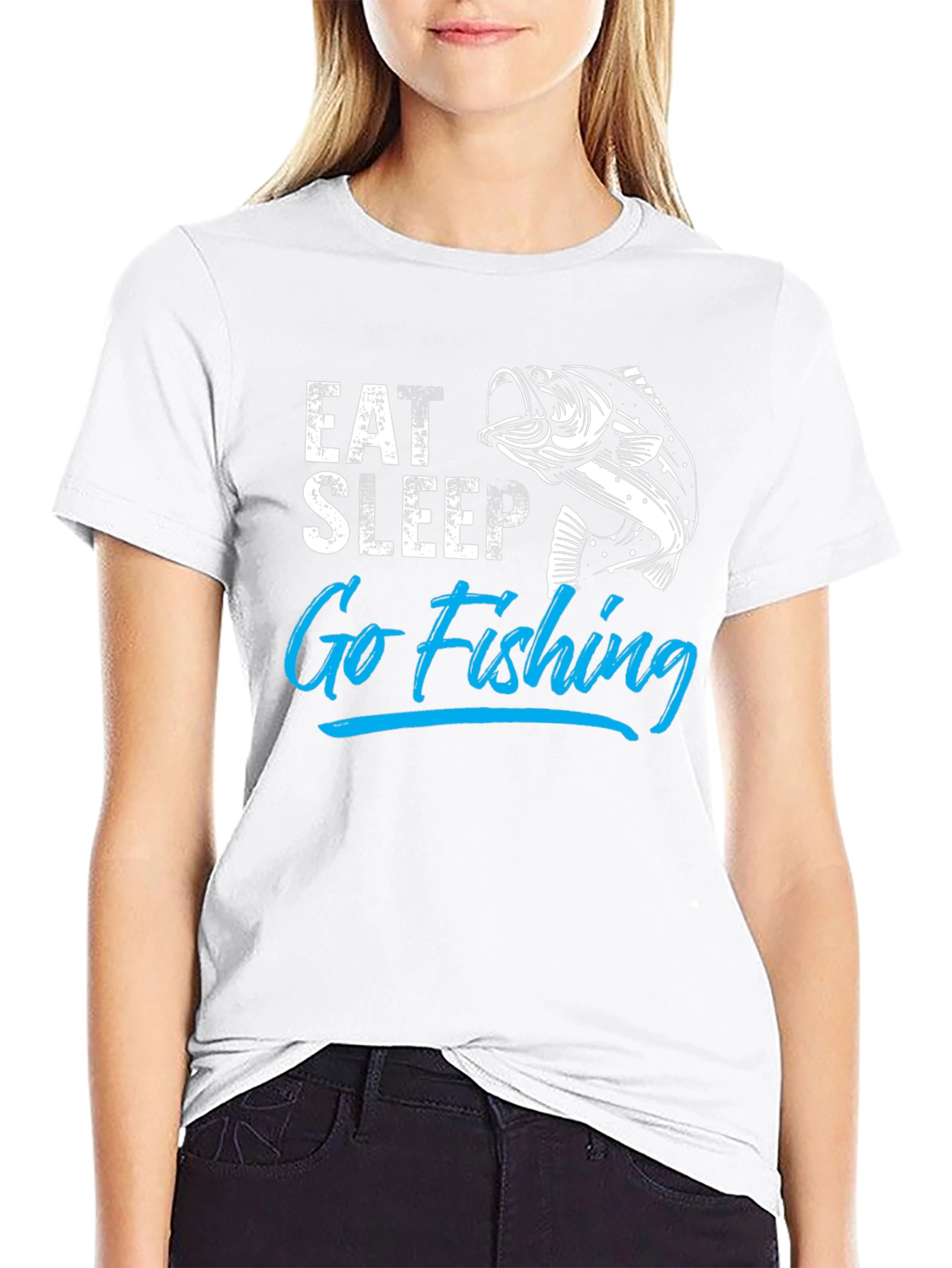 Eat Sleep Go Fishing T-Shirt - Angler Gift