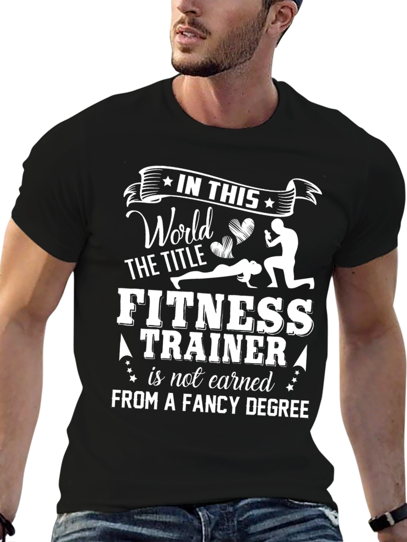 In This World Fitness Trainer Graphic Tee