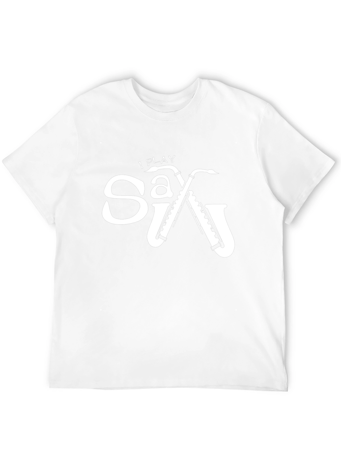 I Play Saxophone Black Graphic Tee