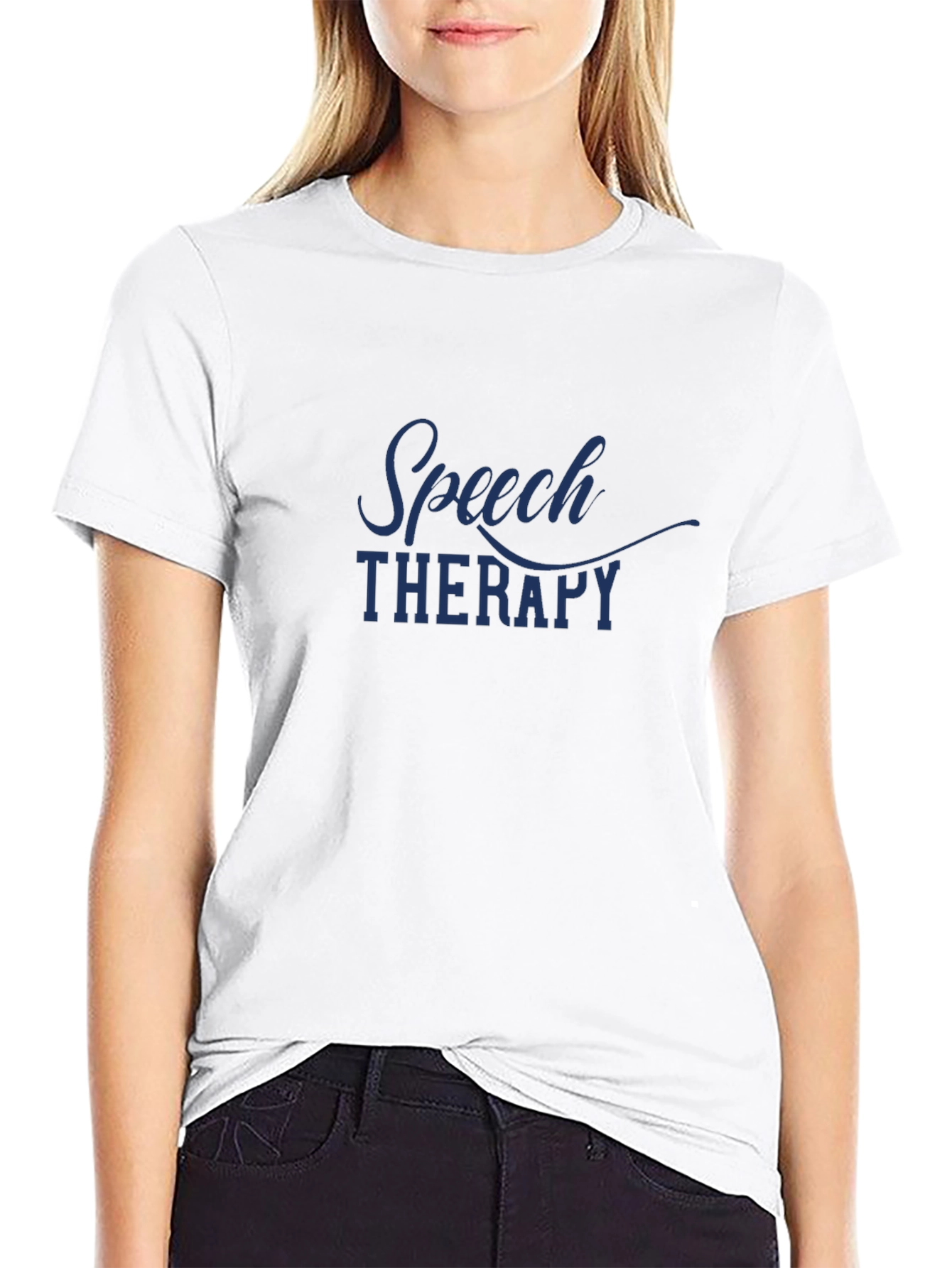 Speech Therapy T-Shirt - Black Classic Fit