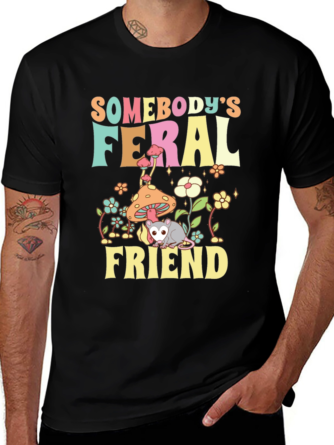 Feral Friend Graphic T-Shirt