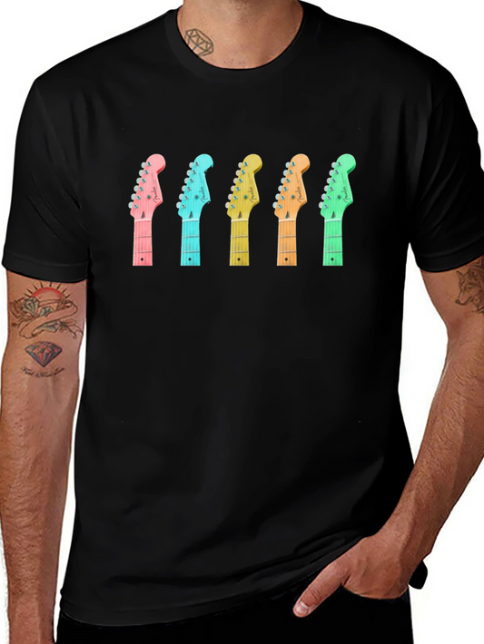 Guitar Headstock T-Shirt - Music Lover Tee