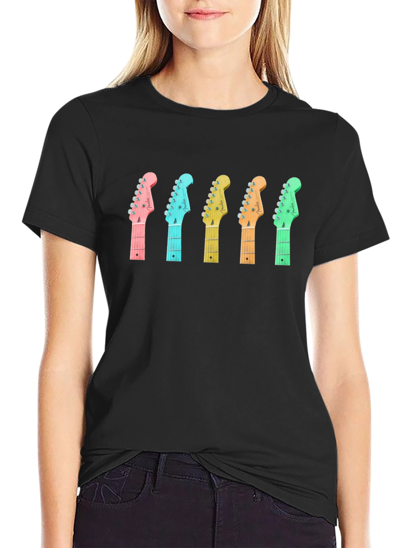 Guitar Headstock T-Shirt - Music Lover Tee