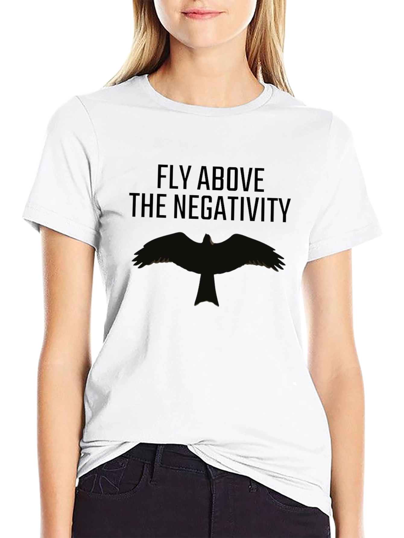 Fly Above Negativity Graphic Tee