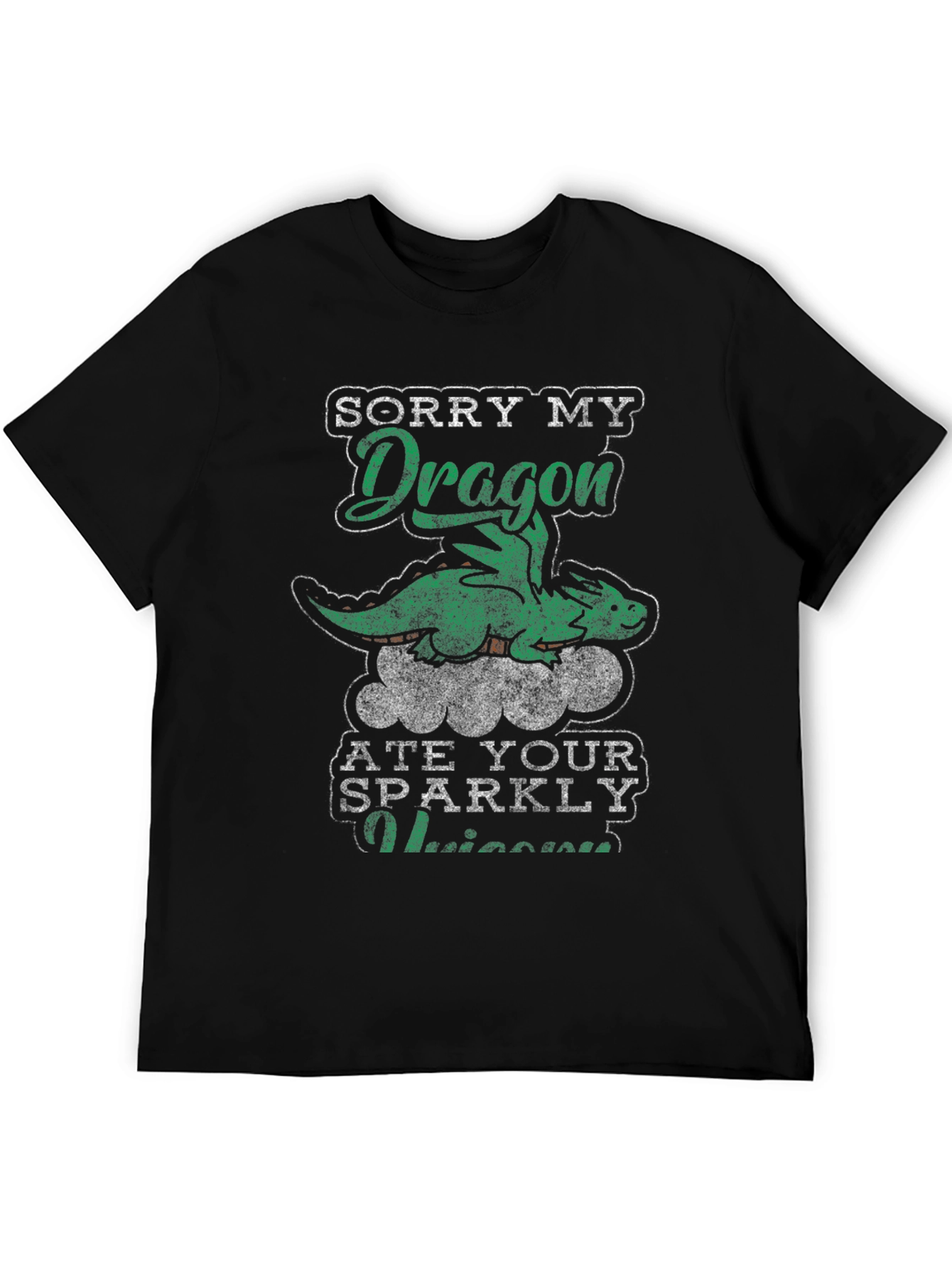 Dragon Ate Your Unicorn Funny T-Shirt