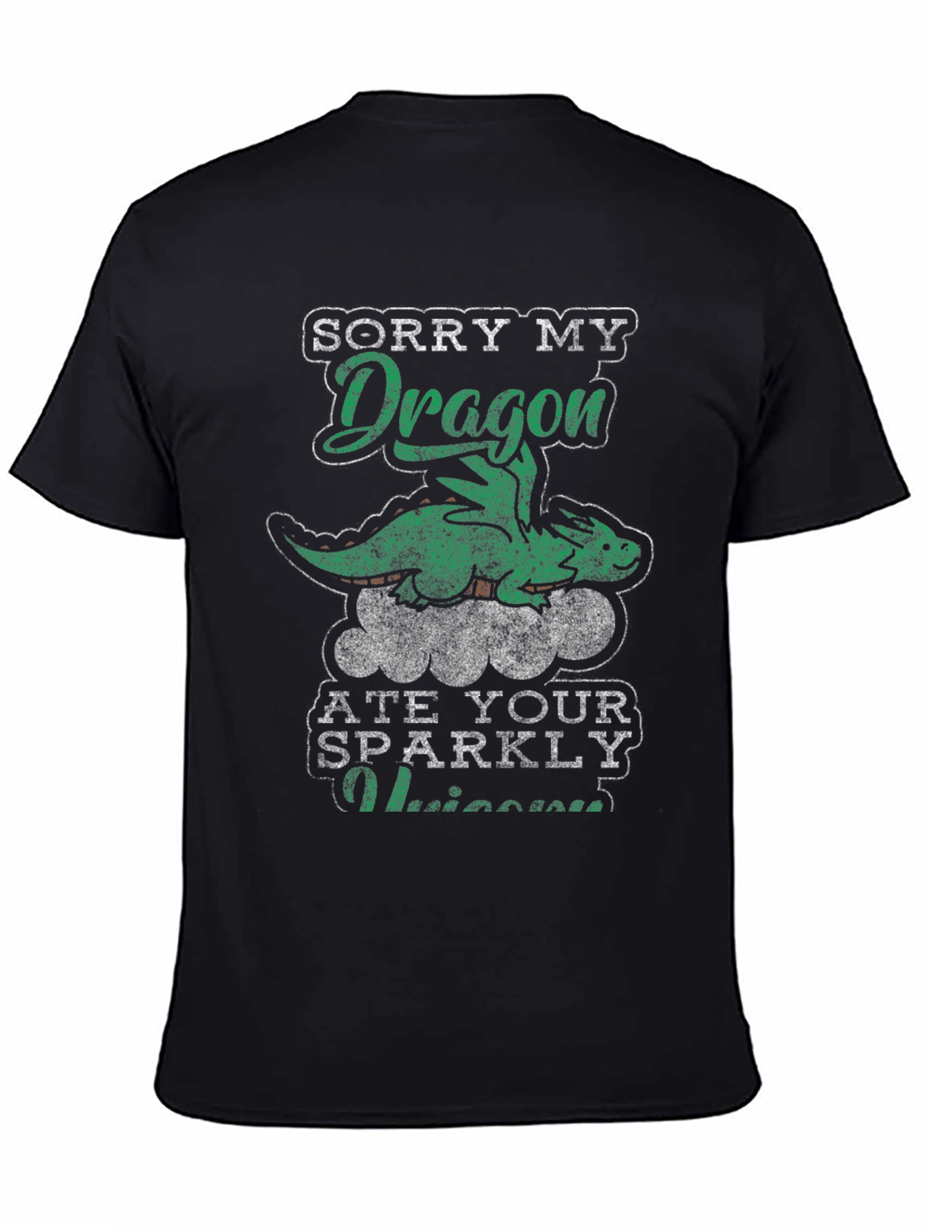 Dragon Ate Your Unicorn Funny T-Shirt