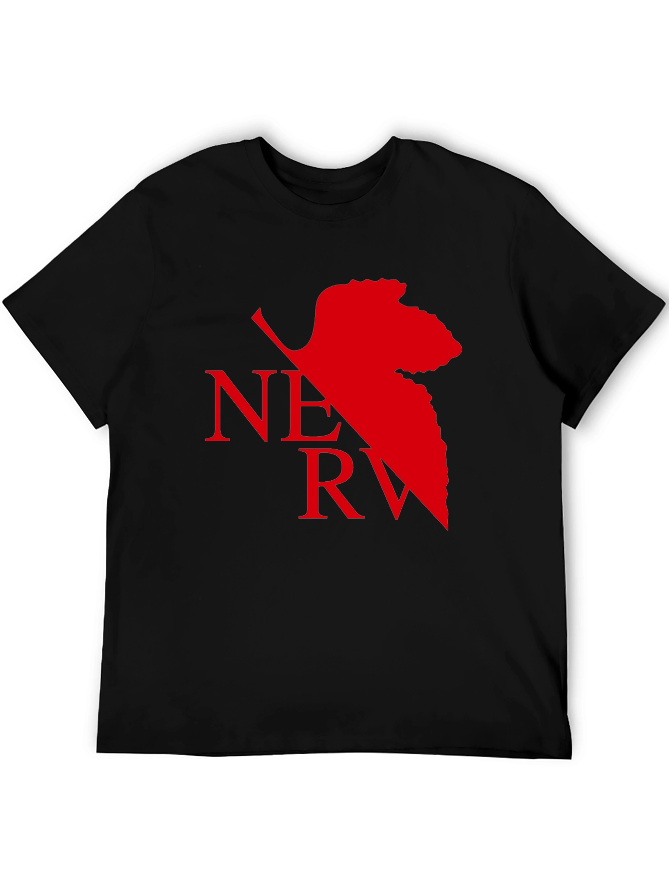 NERV Logo Black T-Shirt - Anime Inspired