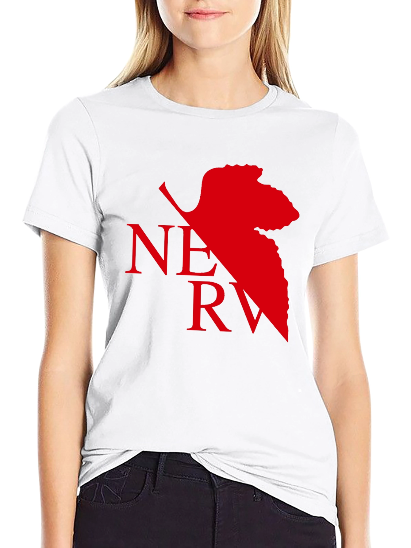 NERV Logo Black T-Shirt - Anime Inspired