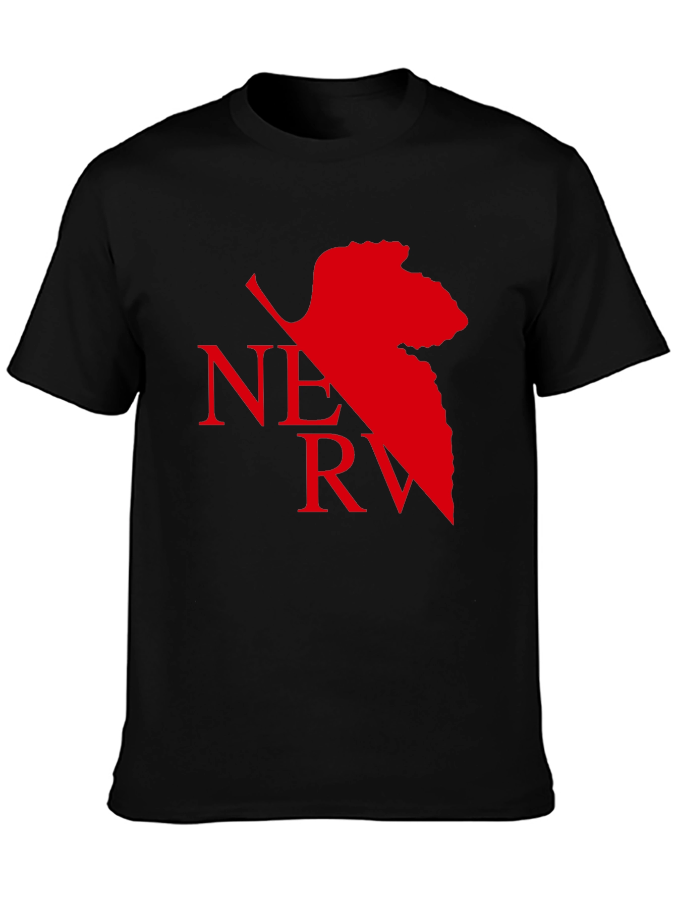 NERV Logo Black T-Shirt - Anime Inspired