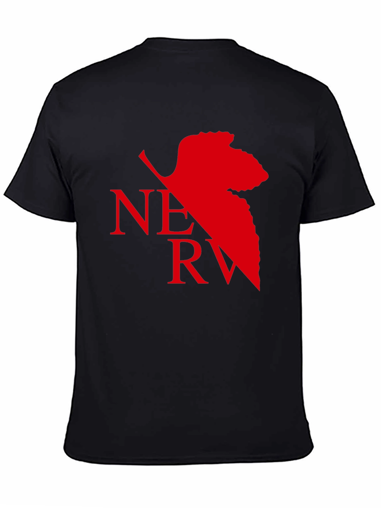 NERV Logo Black T-Shirt - Anime Inspired