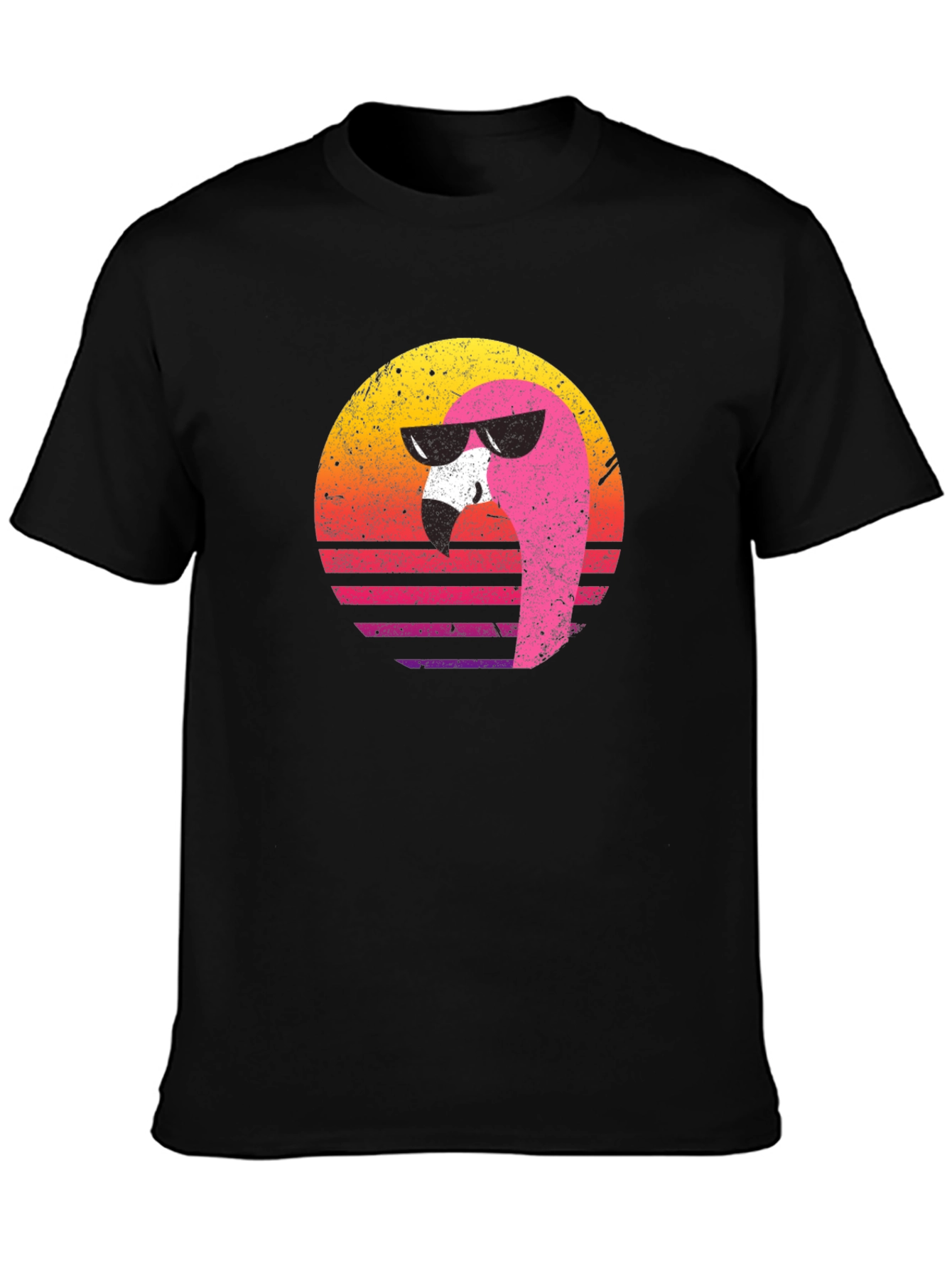 Retro Flamingo Graphic Tee - Cool Summer Vibes