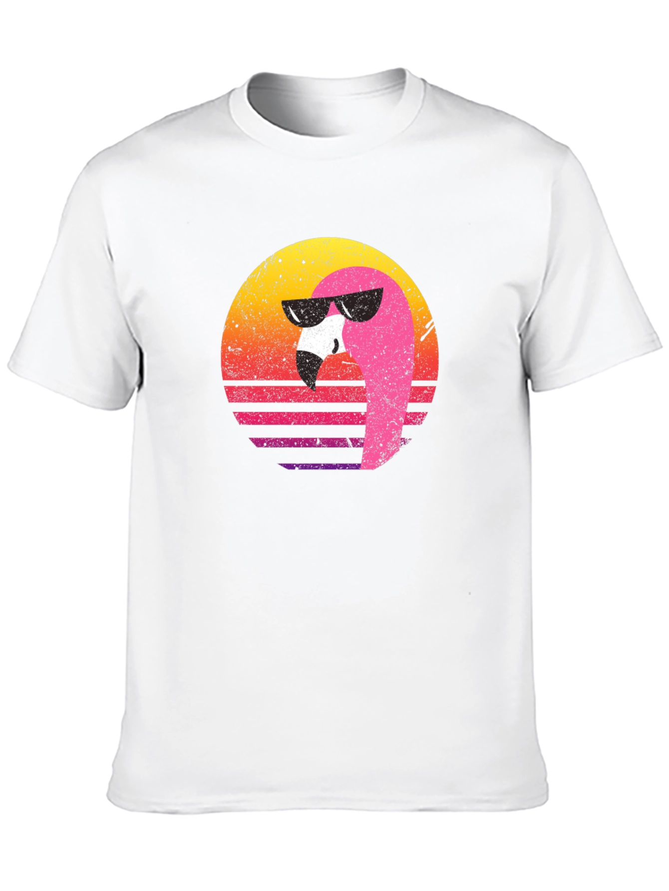 Retro Flamingo Graphic Tee - Cool Summer Vibes