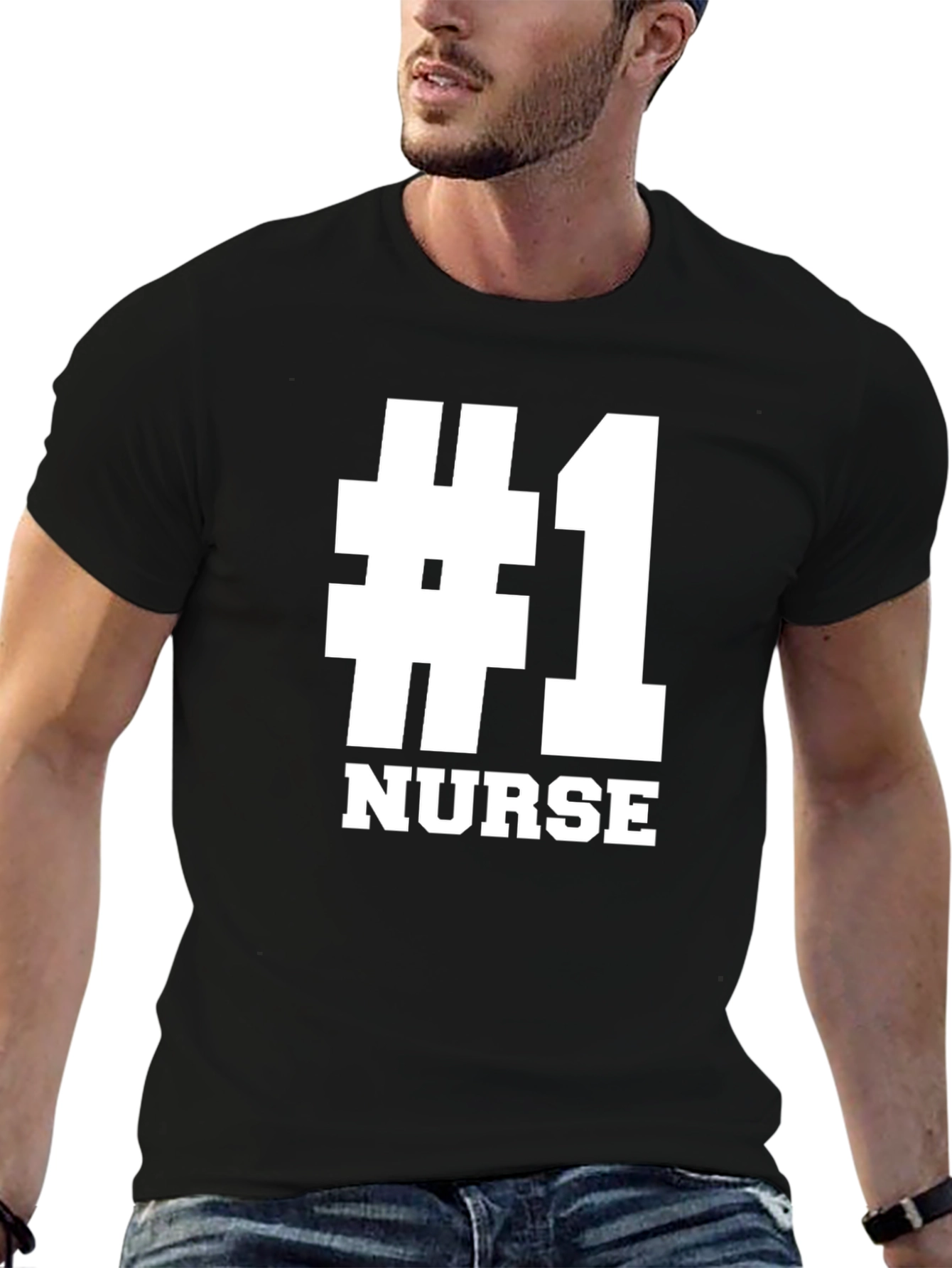 #1 Nurse Graphic T-Shirt - Gift for Nurses