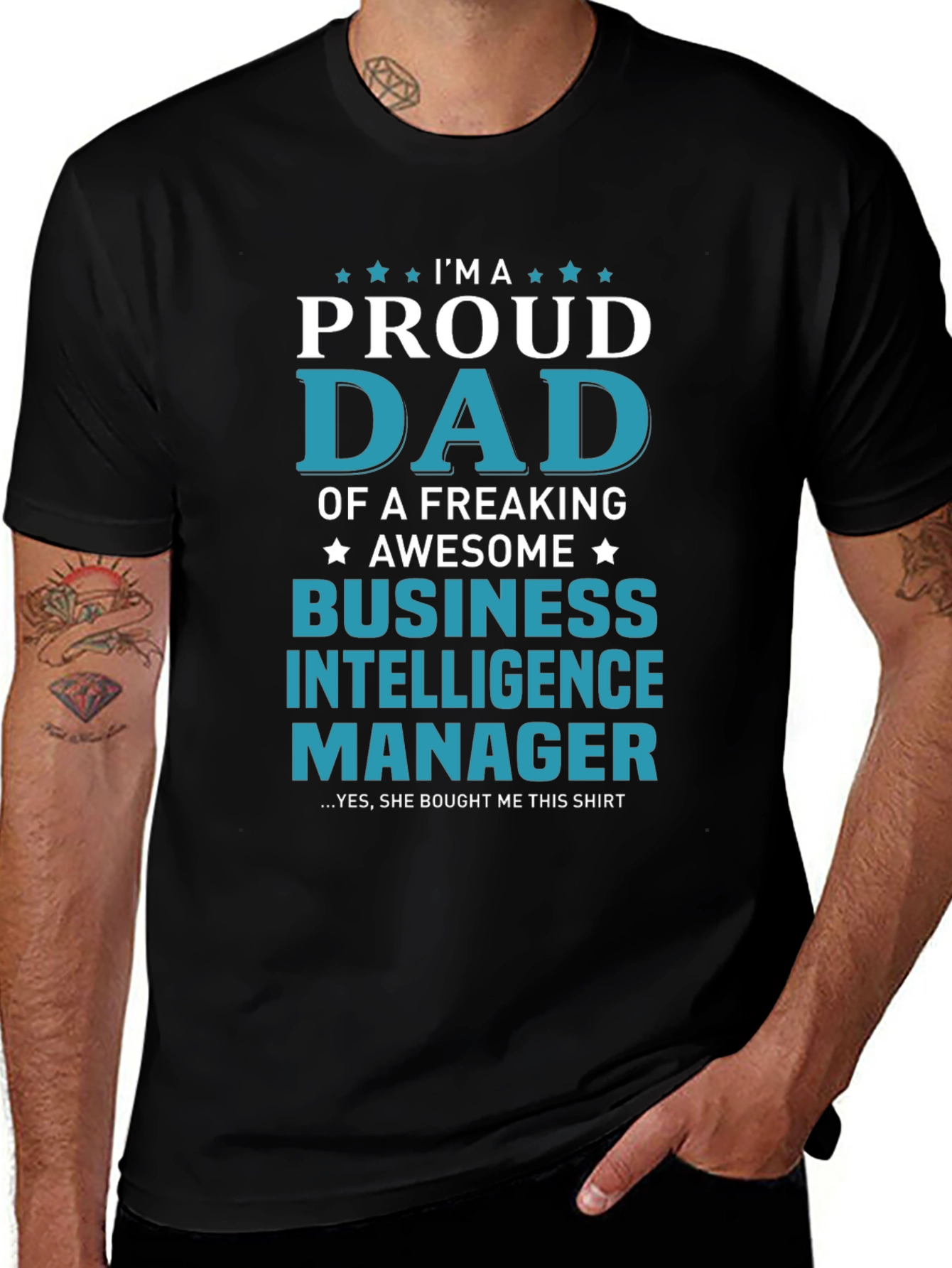 Proud Dad Business Intelligence Manager T-Shirt