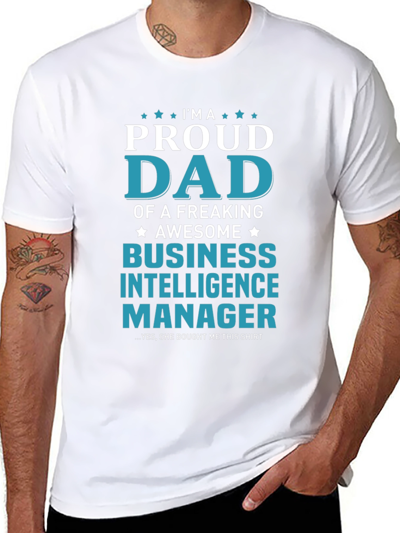 Proud Dad Business Intelligence Manager T-Shirt