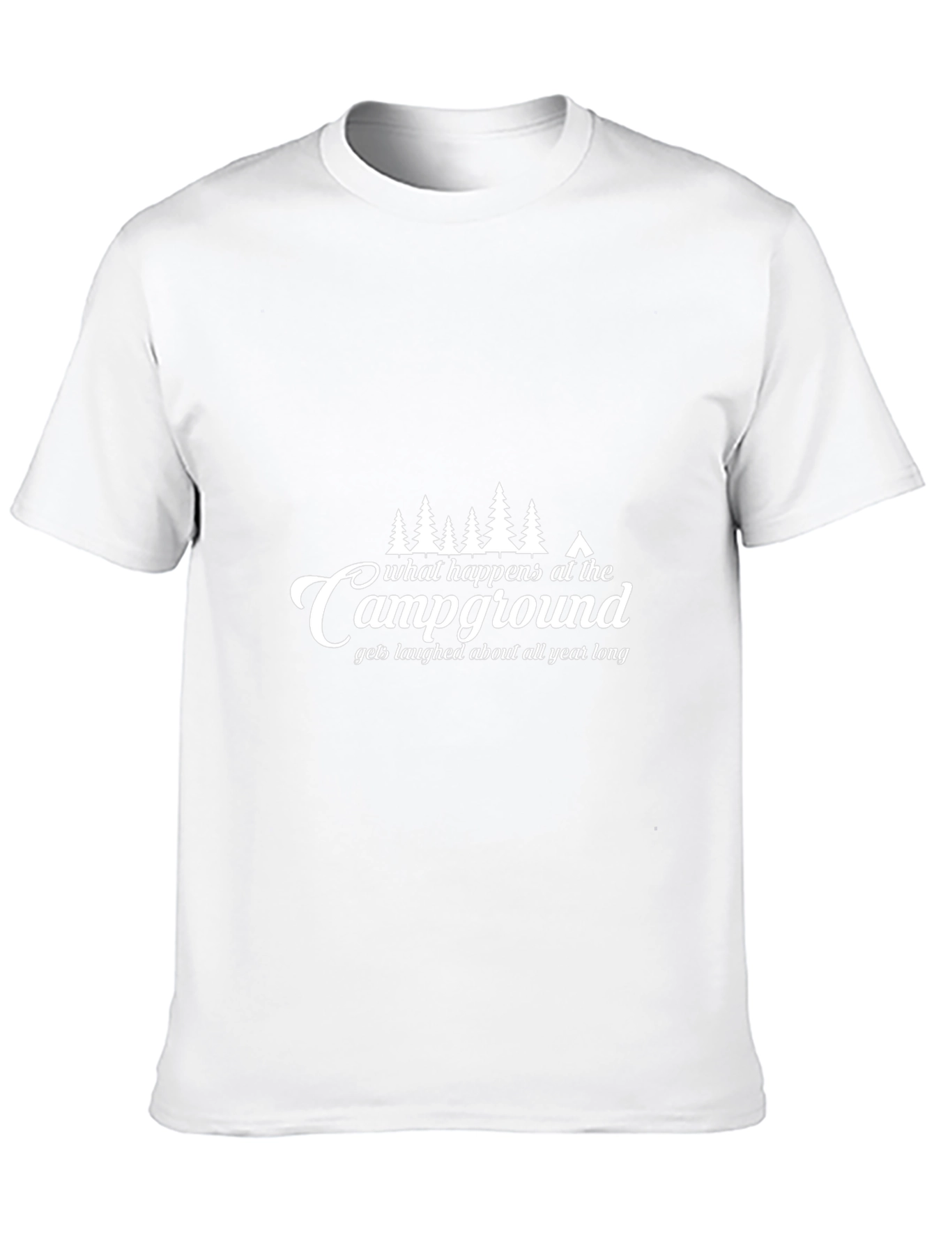 Campground T-Shirt - What Happens At The Campground Stays..