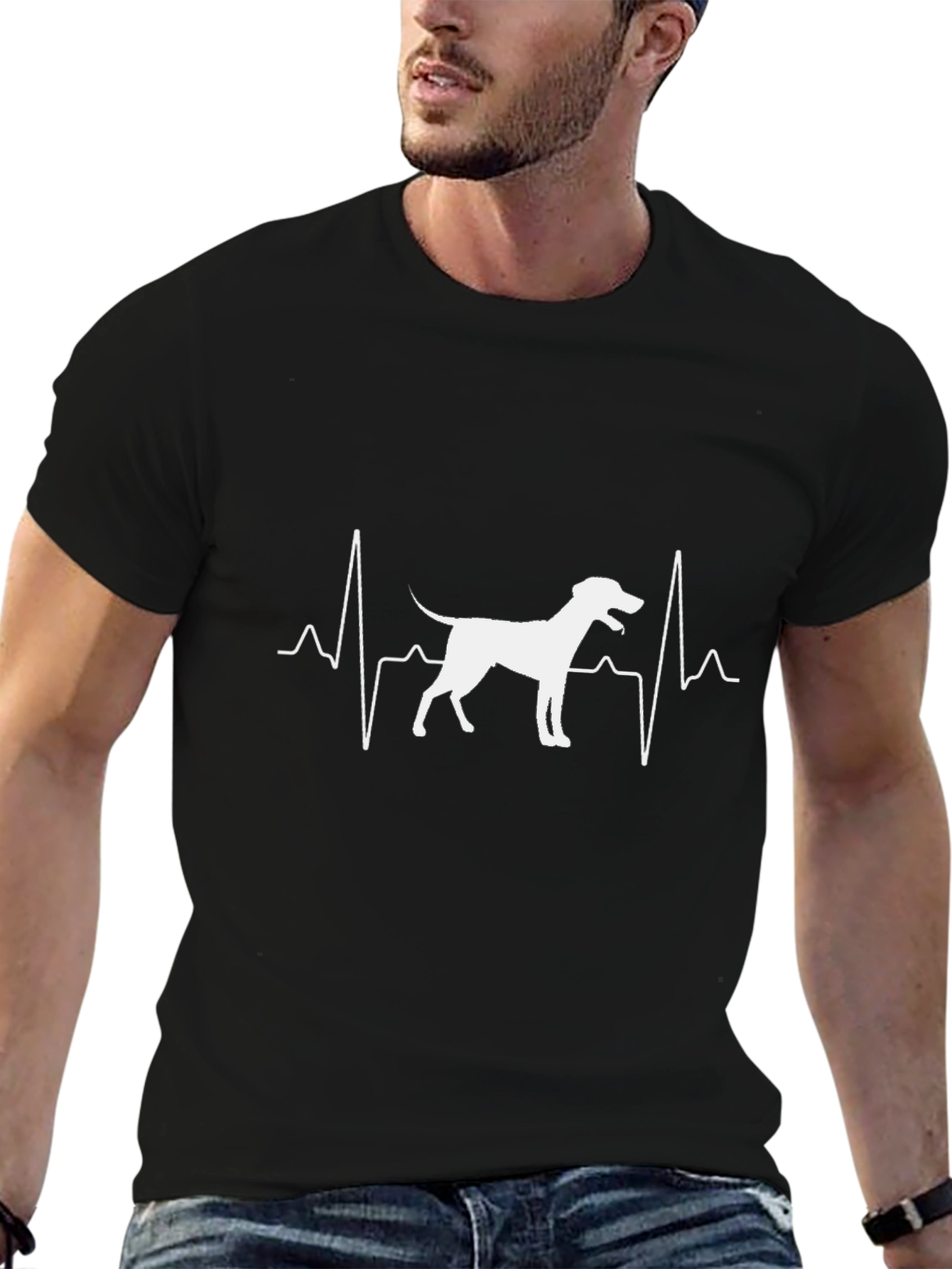 Dog Heartbeat T-Shirt - Pet Lover Tee