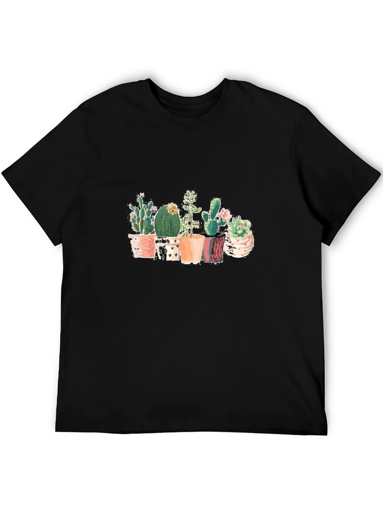 Cactus Graphic Black T-Shirt