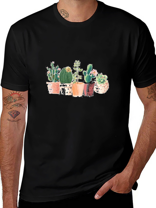 Cactus Graphic Black T-Shirt