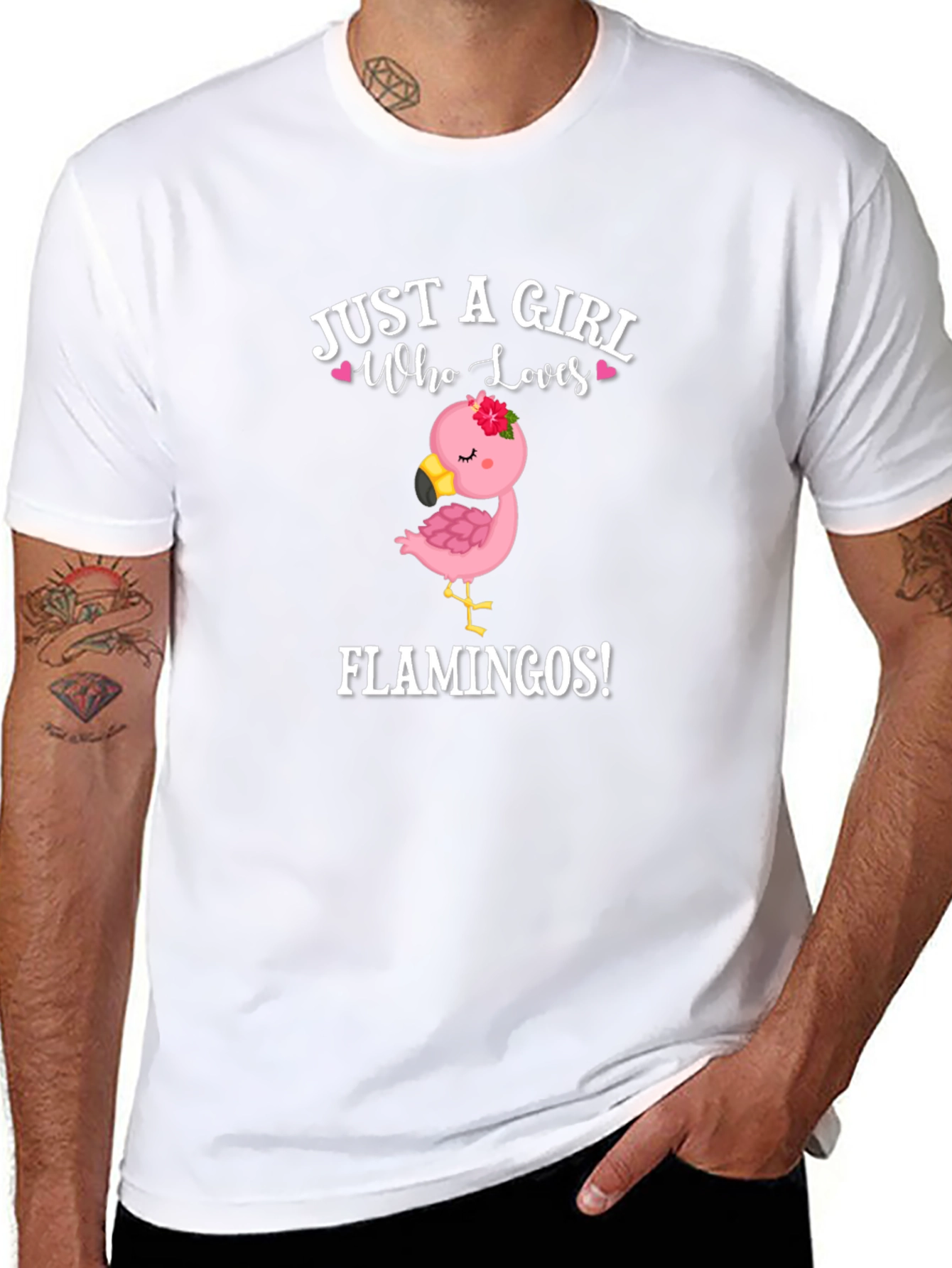 Girl Who Loves Flamingos T-Shirt