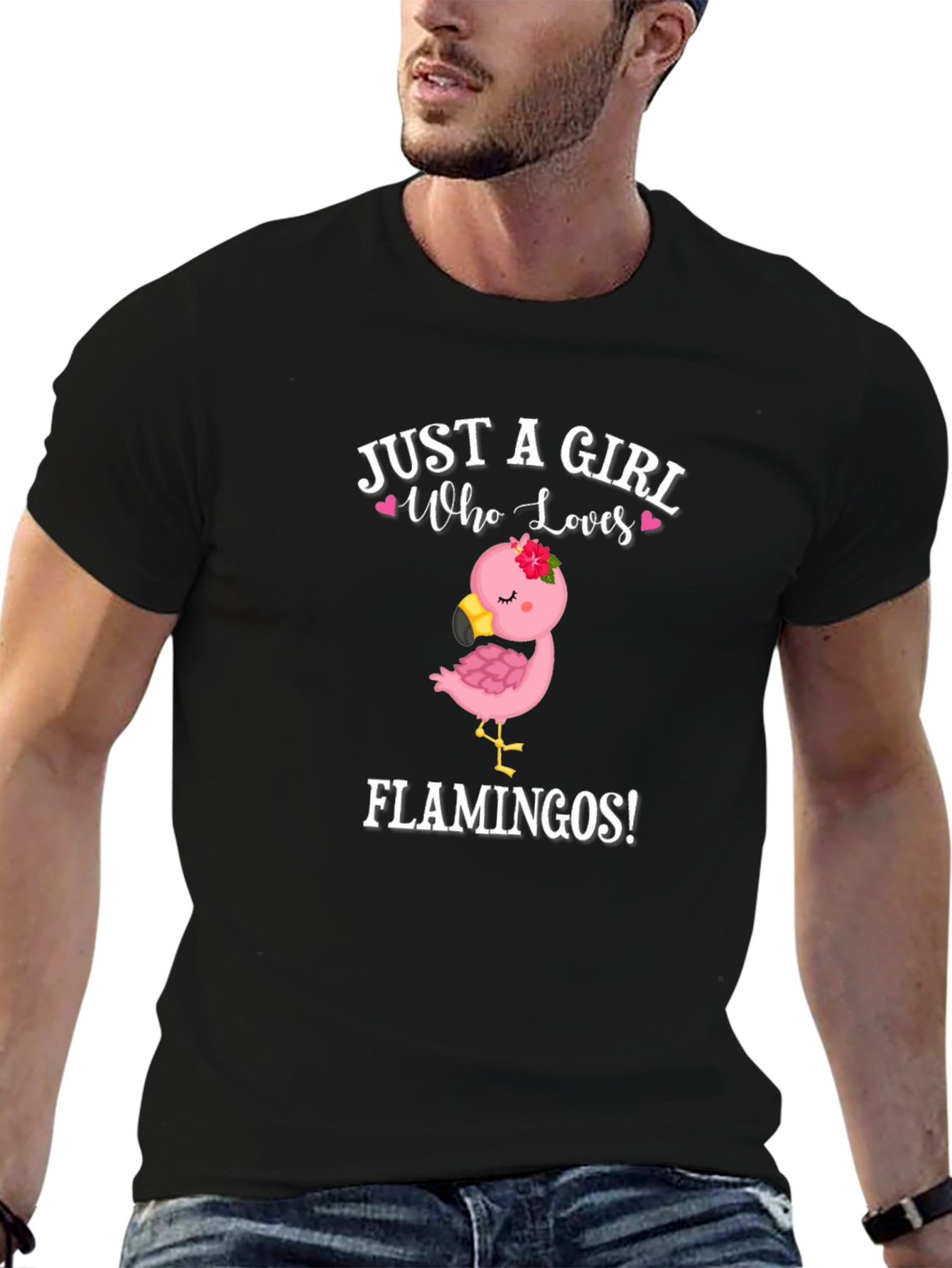 Girl Who Loves Flamingos T-Shirt