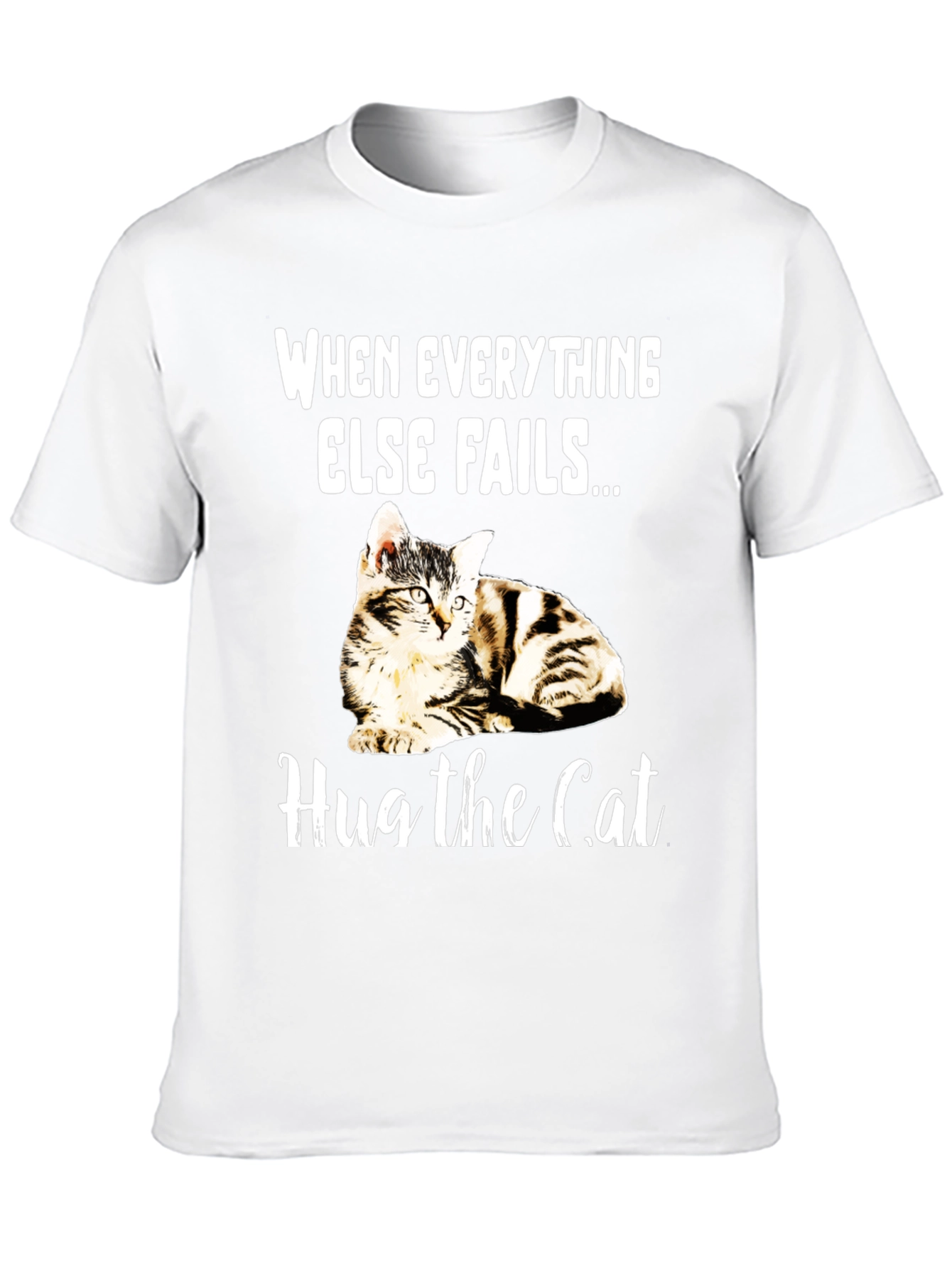 Hug the Cat T-Shirt - Novelty Graphic Tee