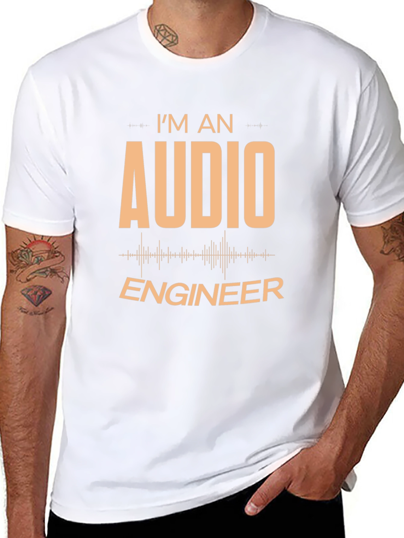 Audio Engineer T-Shirt - Black Graphic Tee