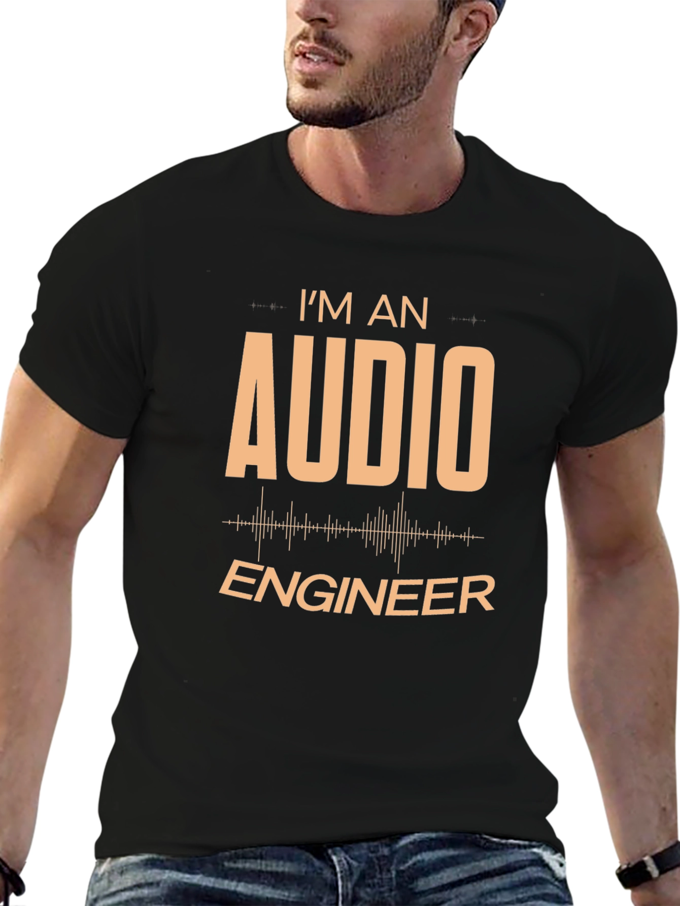 Audio Engineer T-Shirt - Black Graphic Tee