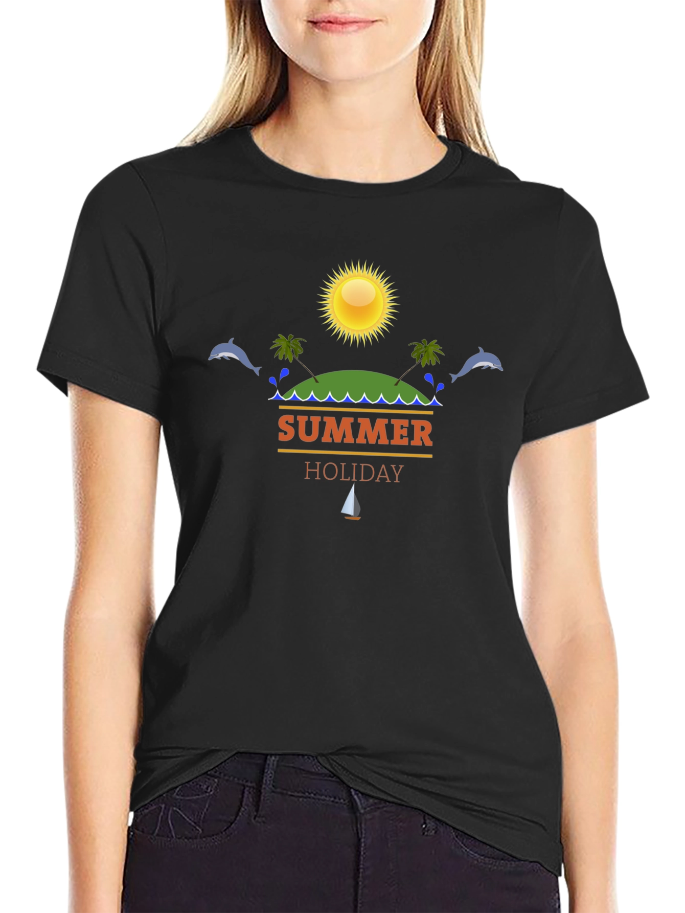 Summer Holiday Graphic T-Shirt - Beach Vacation Vibes