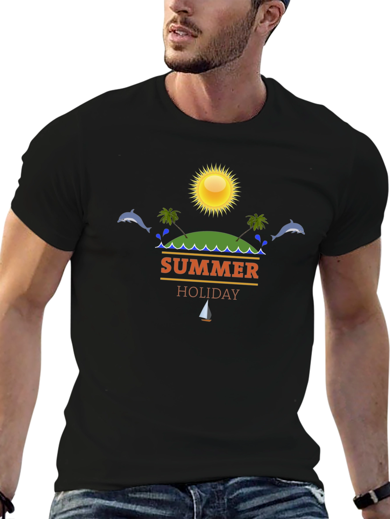 Summer Holiday Graphic T-Shirt - Beach Vacation Vibes
