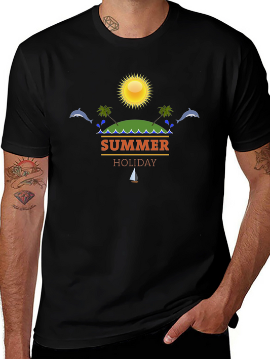 Summer Holiday Graphic T-Shirt - Beach Vacation Vibes