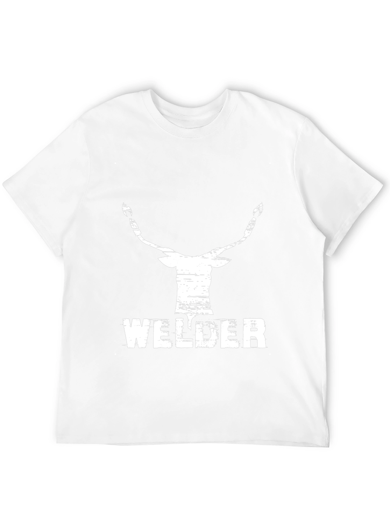 Welder Deer Graphic Black T-Shirt