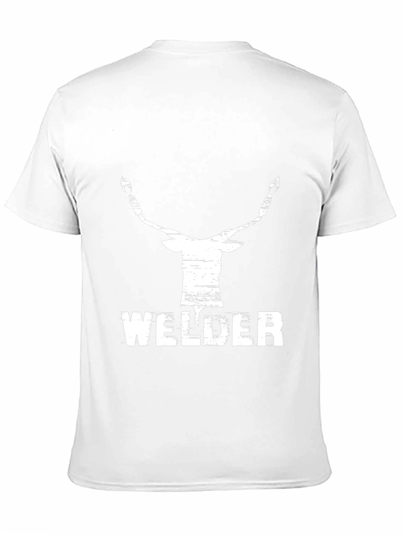 Welder Deer Graphic Black T-Shirt