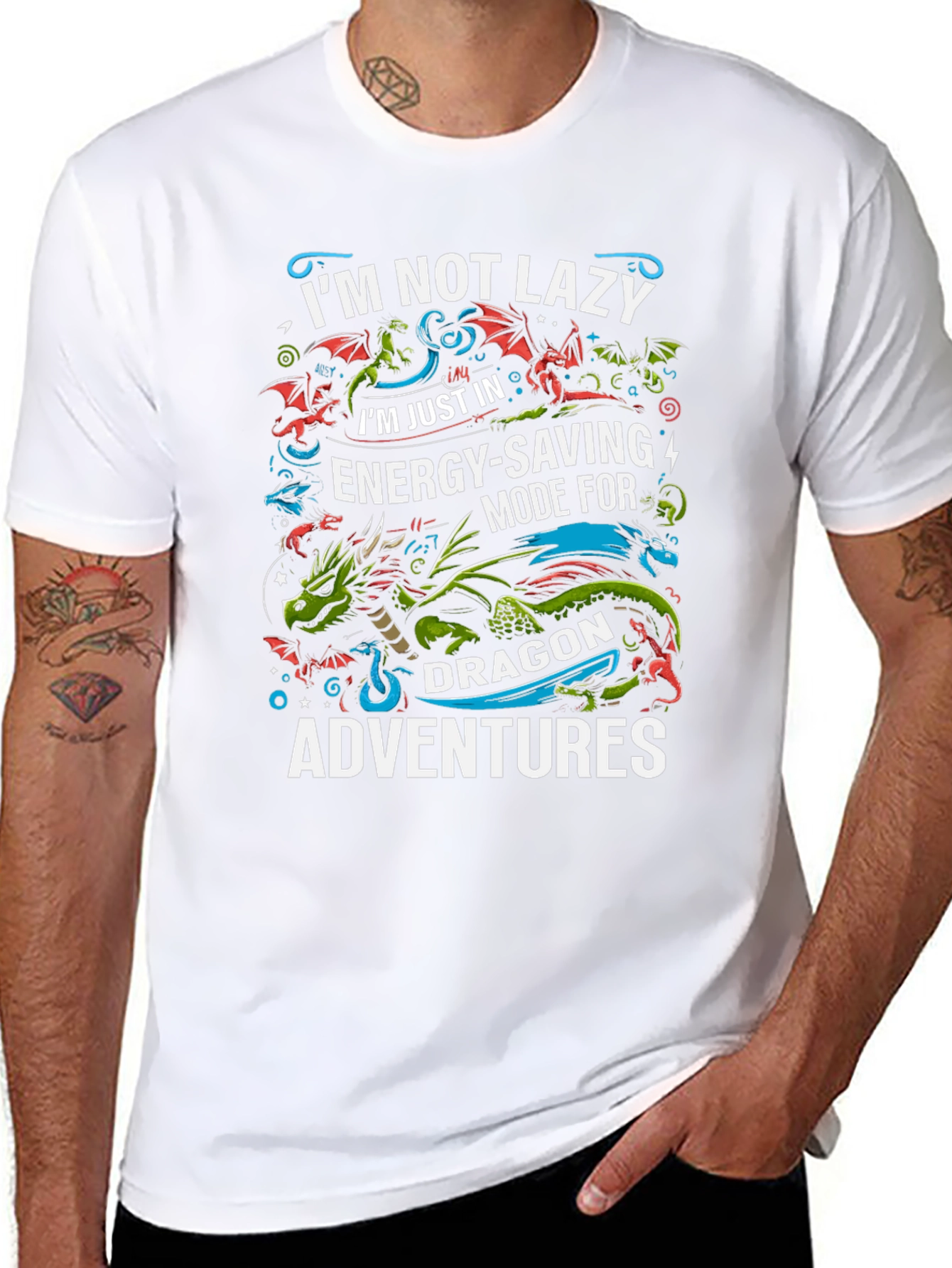 Dragon Adventure T-Shirt - Energy Saving Mode Tee