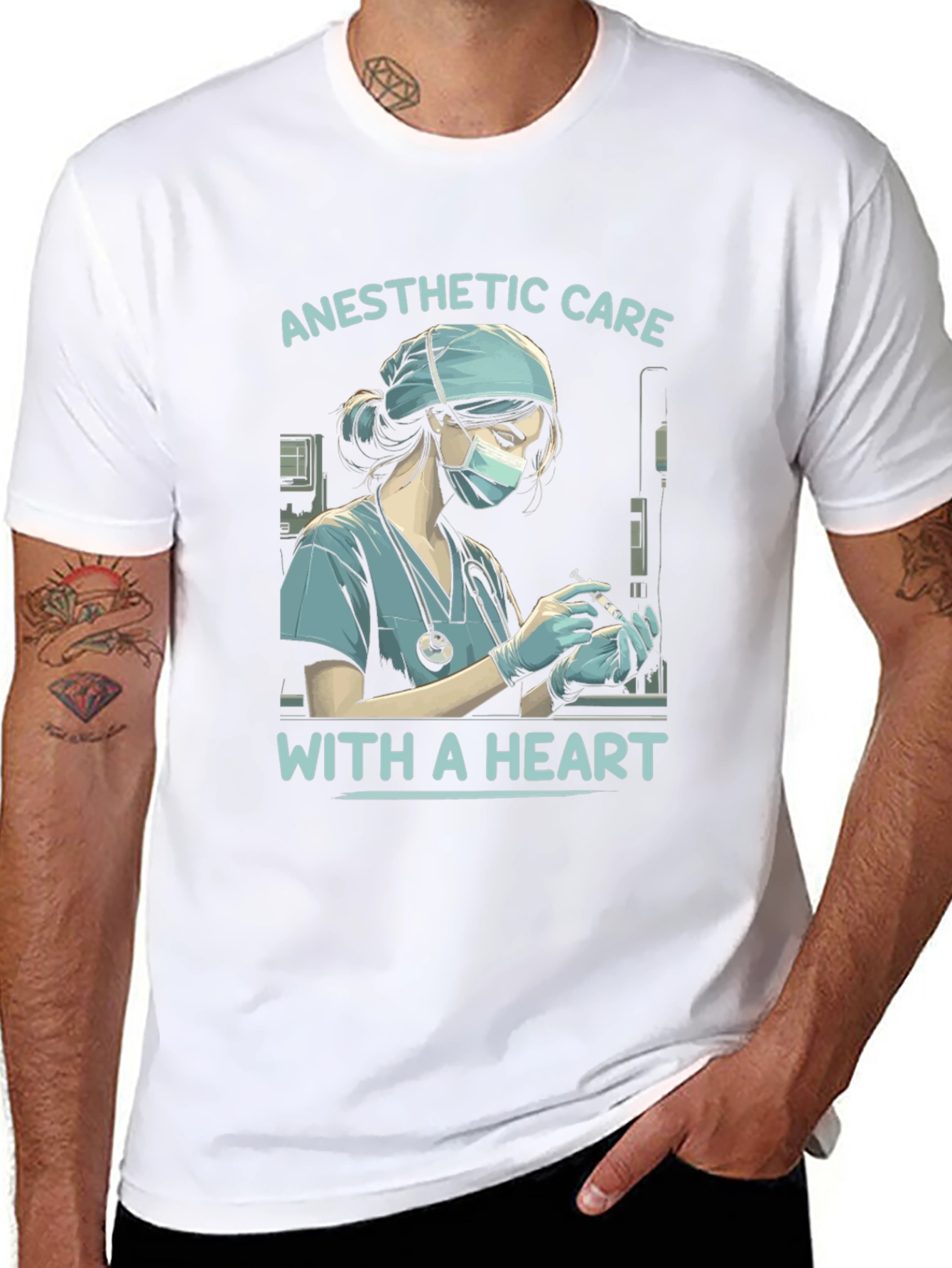 Anesthetic Care with a Heart T-Shirt