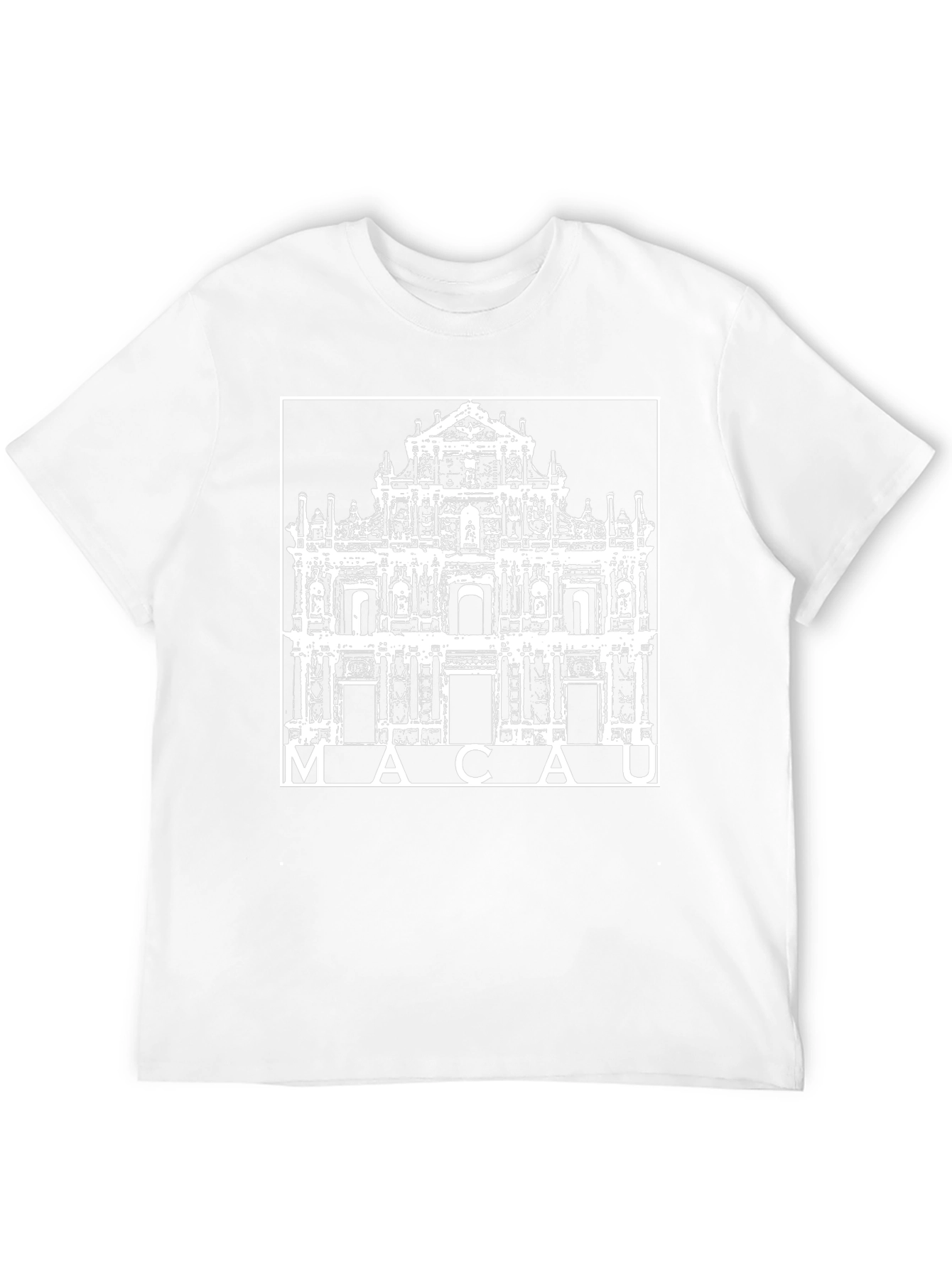 Macau Ruins of St. Pauls Graphic T-Shirt