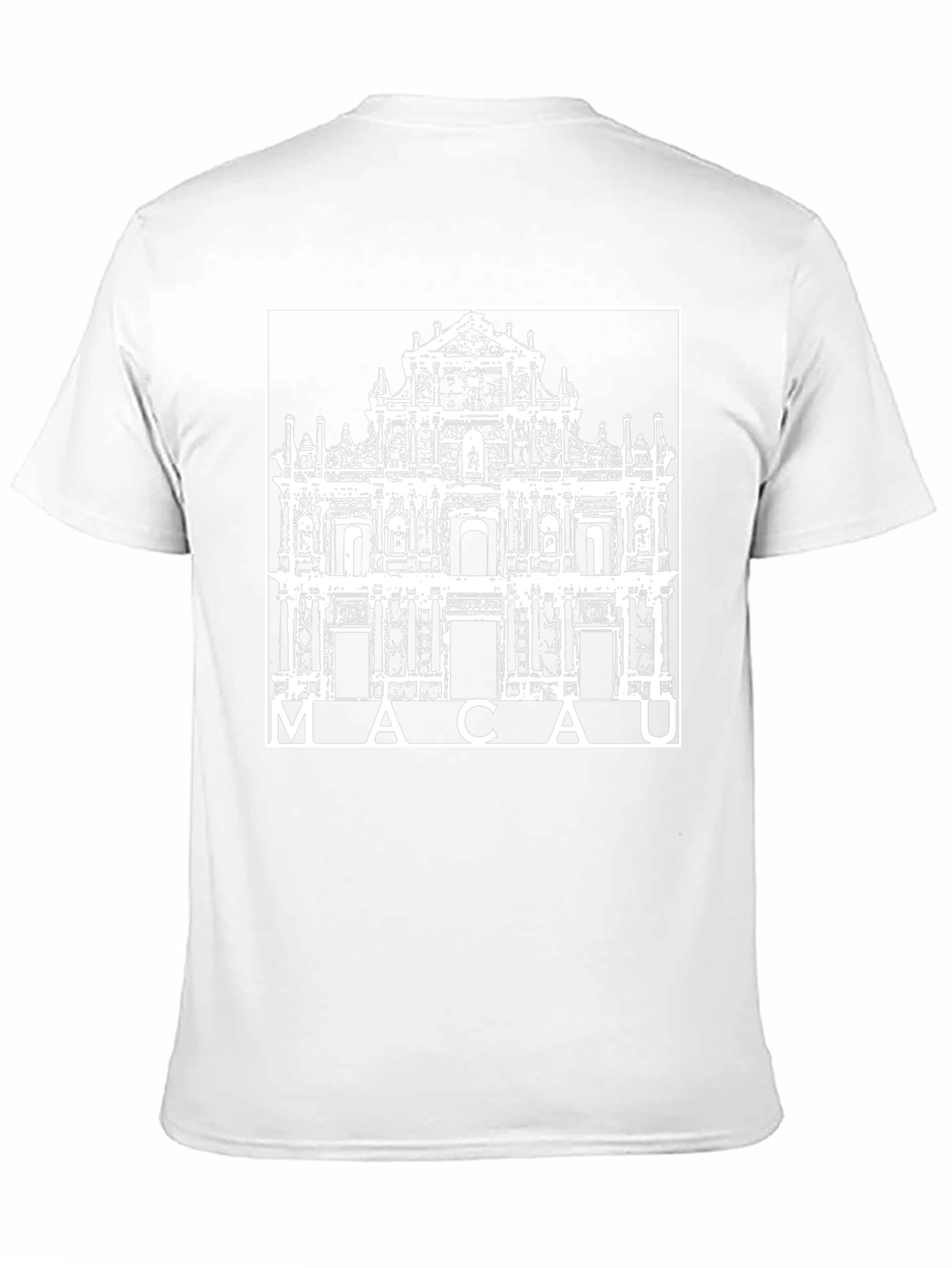 Macau Ruins of St. Pauls Graphic T-Shirt