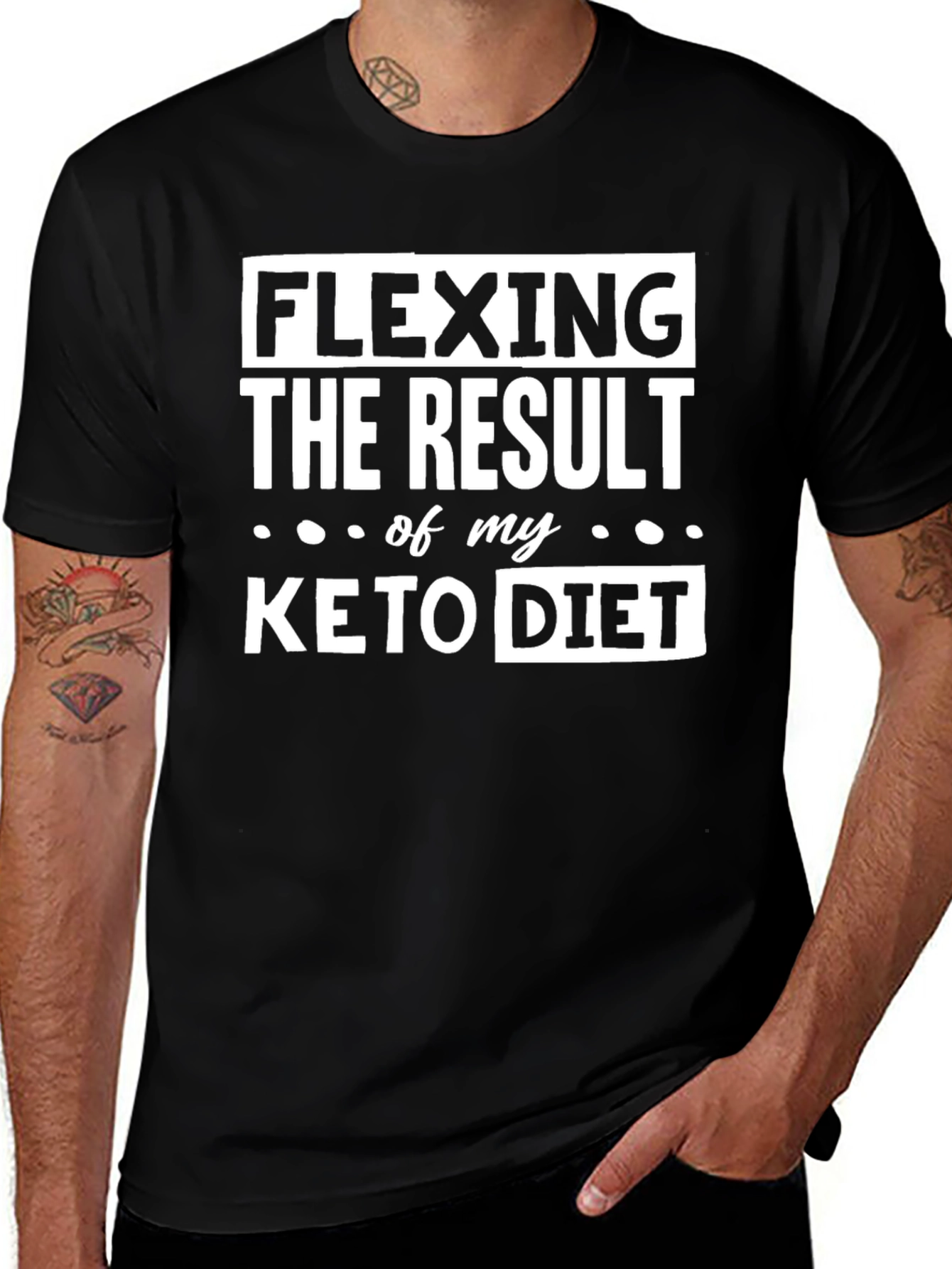 Keto Diet Result Flexing T-Shirt