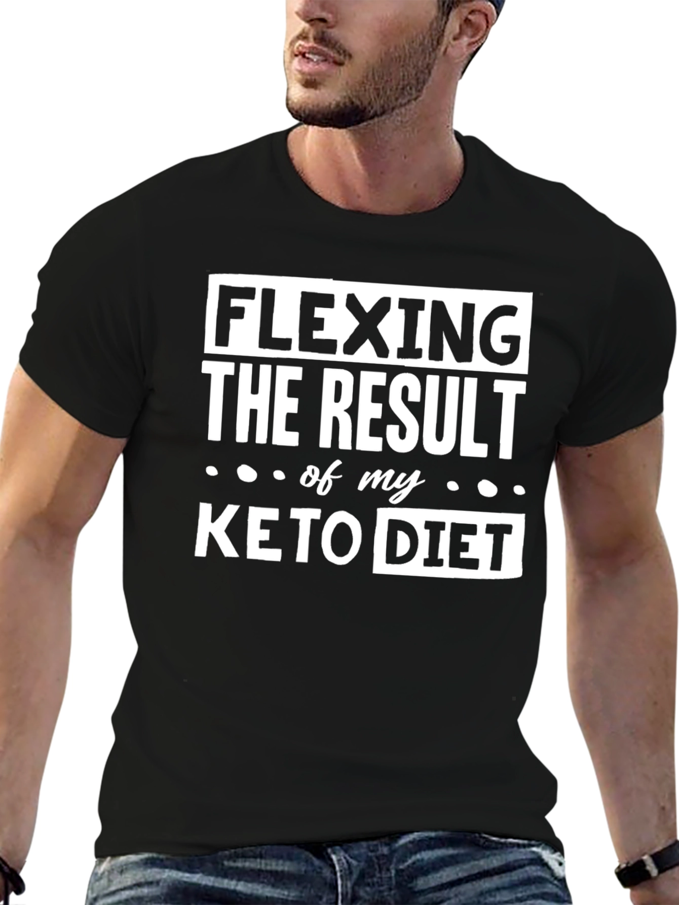 Keto Diet Result Flexing T-Shirt