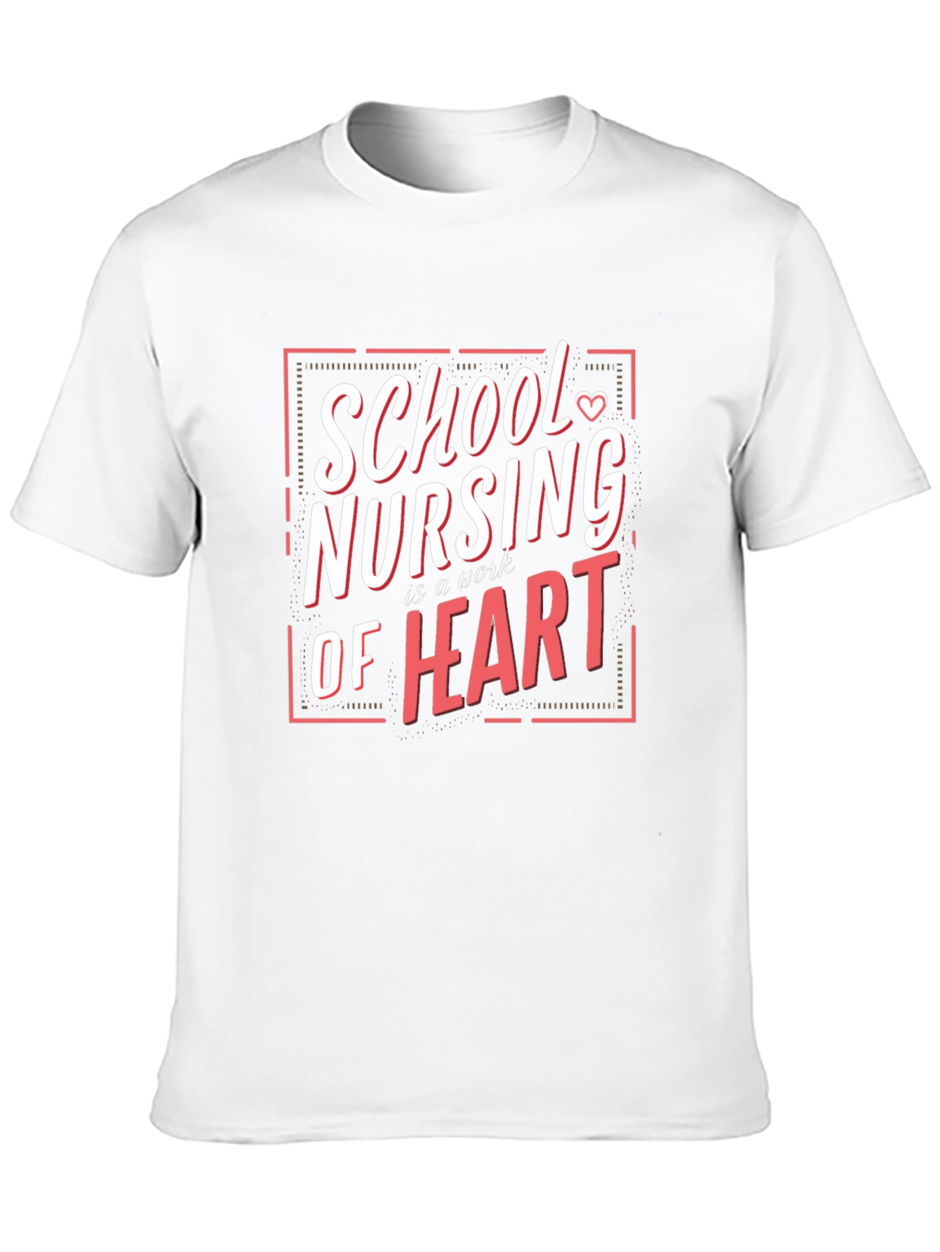 School Nursing Heart T-Shirt