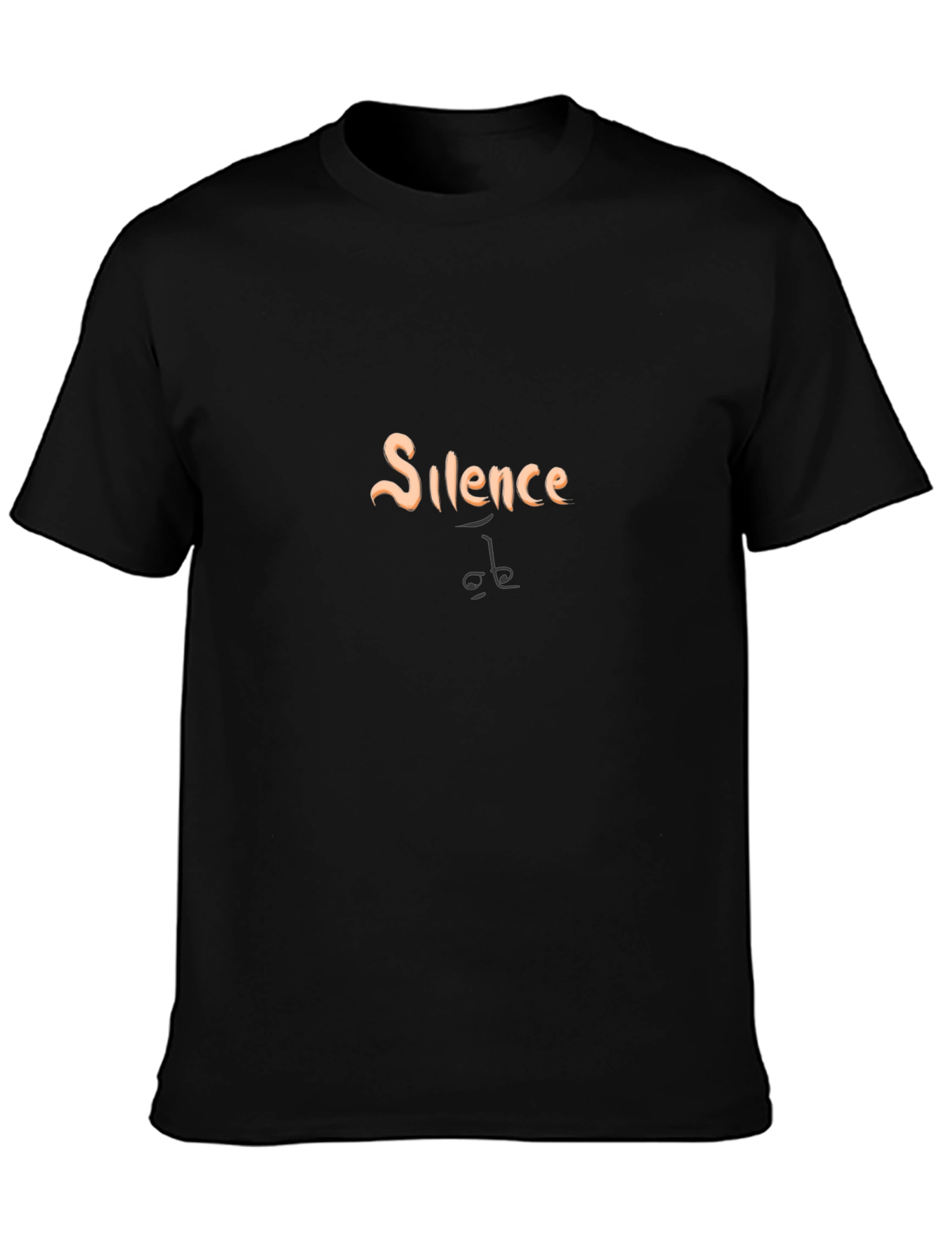 Silence Graphic Tee - Soft Cotton Blend