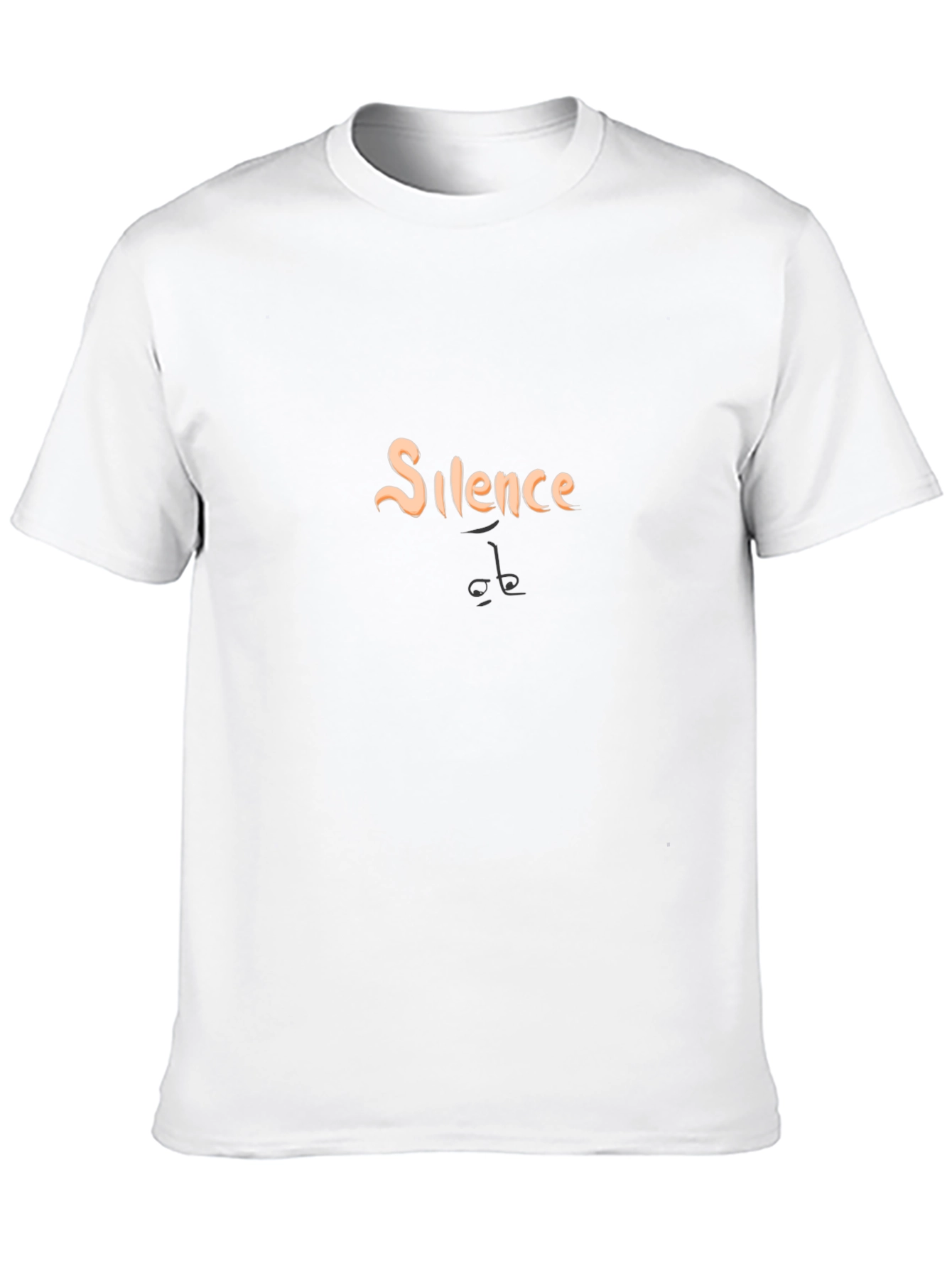 Silence Graphic Tee - Soft Cotton Blend