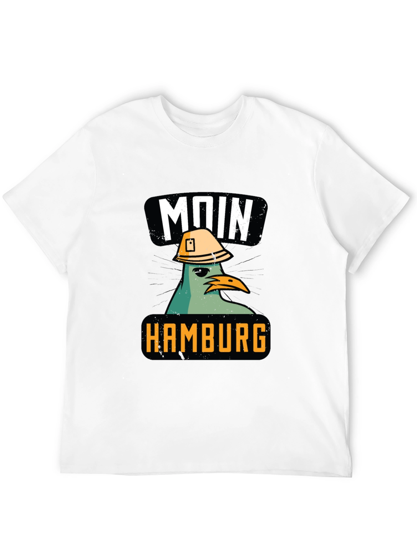 Moin Hamburg Construction Pigeon T-Shirt