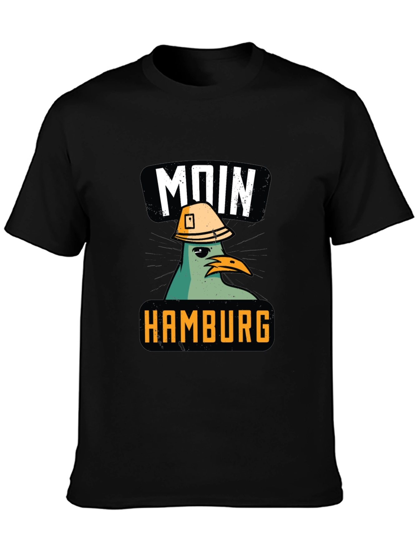 Moin Hamburg Construction Pigeon T-Shirt