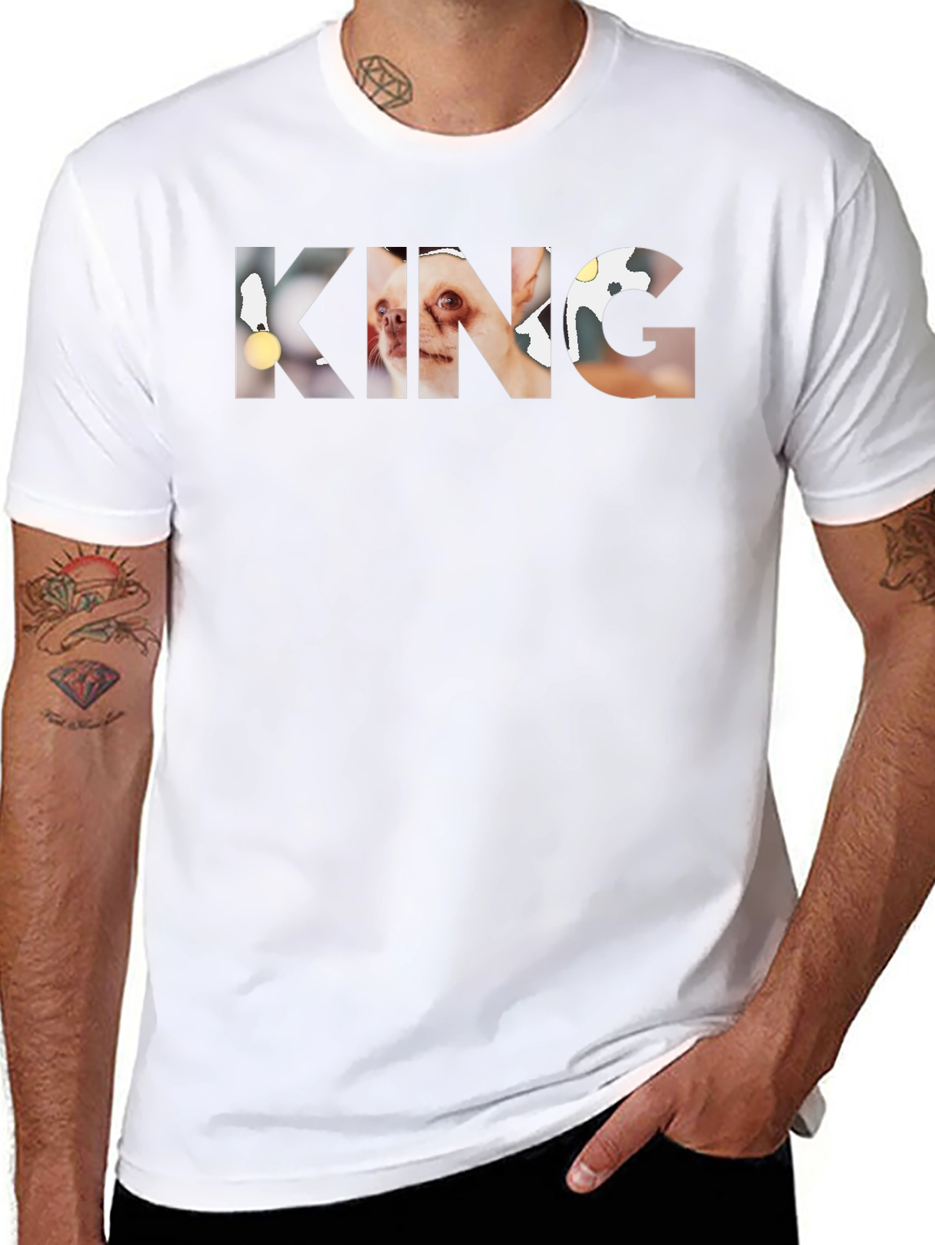 KING Dog Breed Print T-Shirt - Unique Graphic Tee