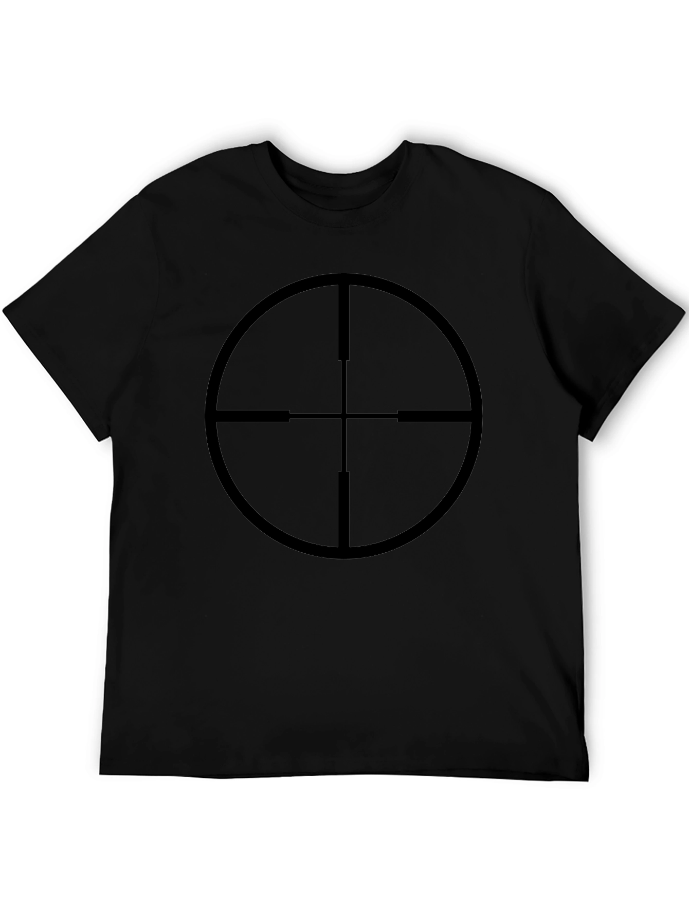Sniper Scope Graphic Tee - Black Cotton